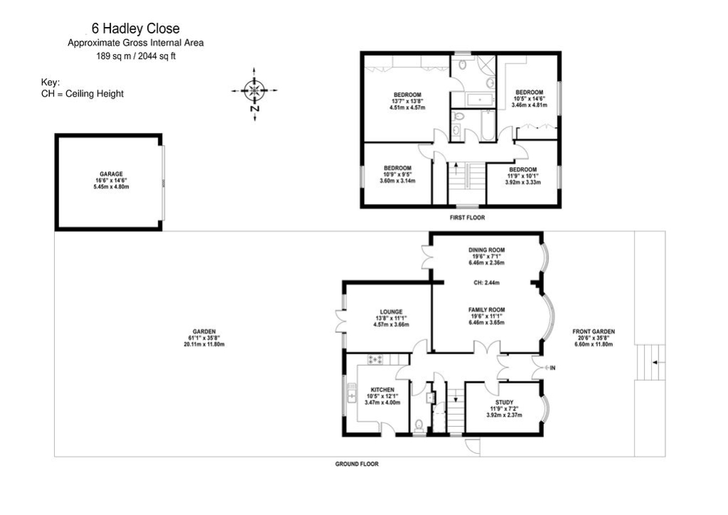 6, Hadley Close Elstree, Borehamwood floorplan