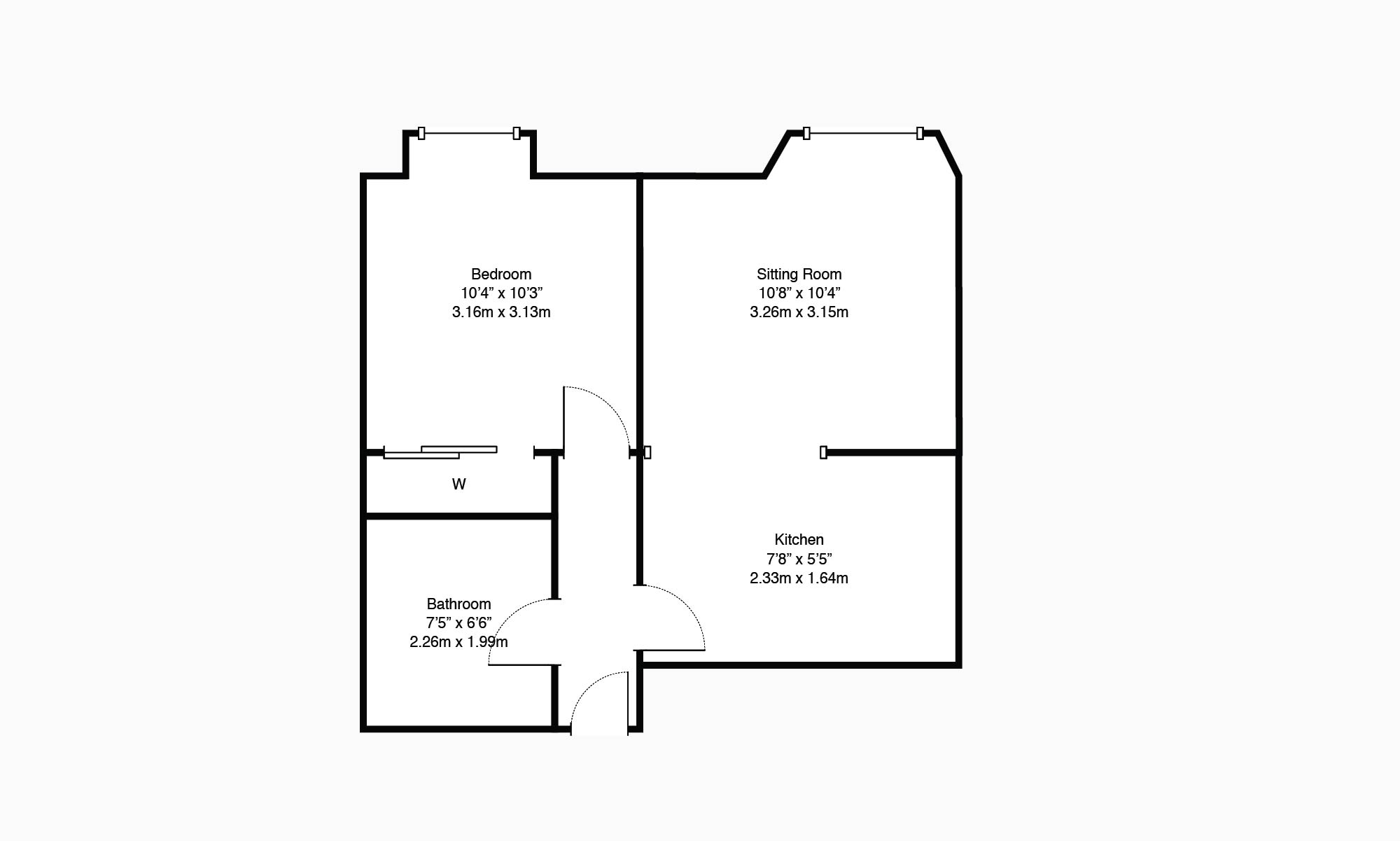 1 Bedrooms Flat for sale in Glebe Street, Falkirk, Falkirk FK1