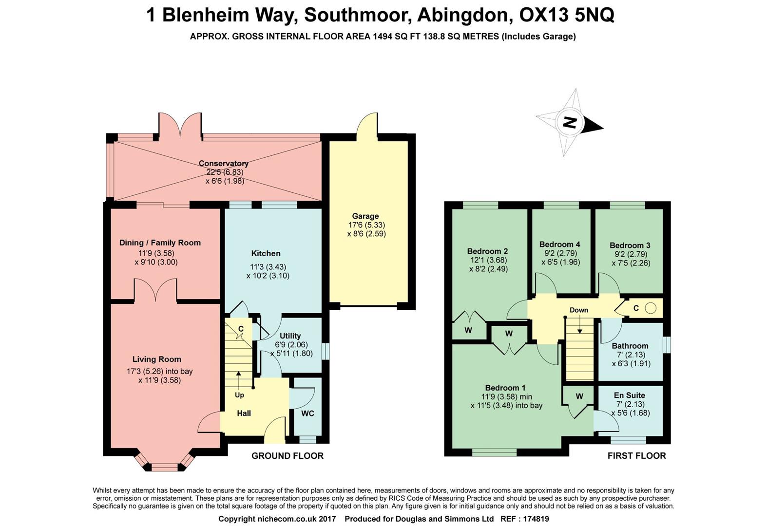 4 Bedrooms Detached house for sale in Blenheim Way, Southmoor, Abingdon OX13