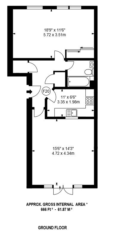 1 Bedrooms Flat to rent in Tuscany Gardens, Crawley RH10