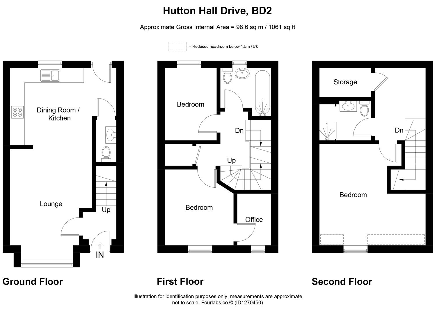 11, Hutton Hall Drive, Bradford floorplan