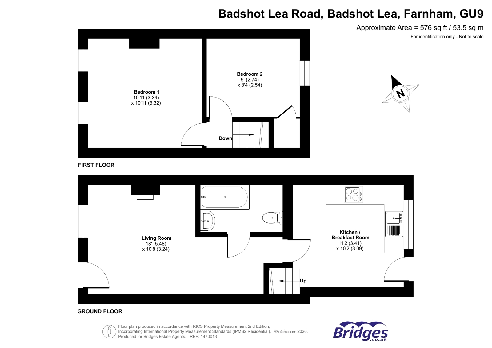 18, Badshot Lea Road, Farnham floorplan