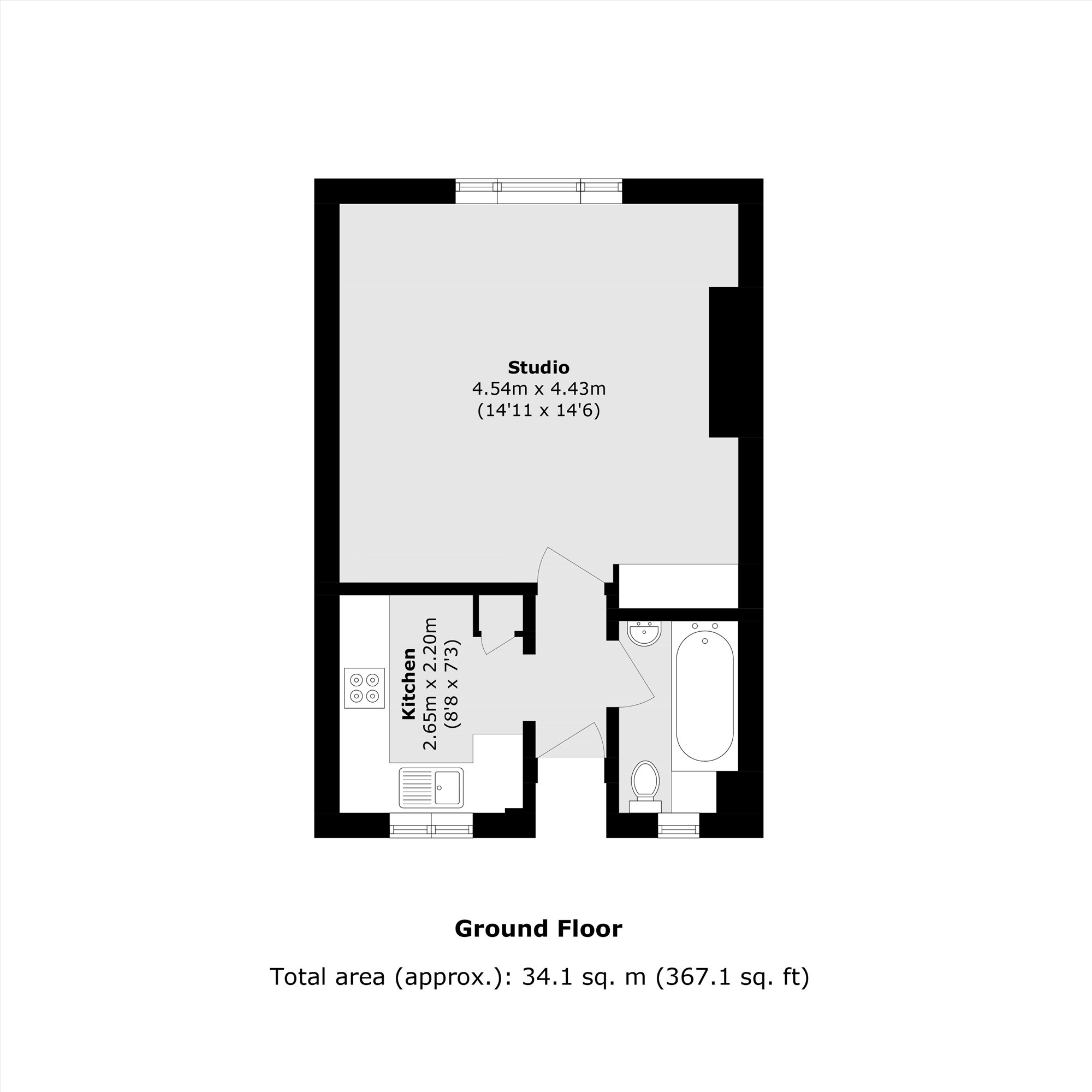 Flat 3, Hemsworth Court, Hobbs Place Estate, London floorplan