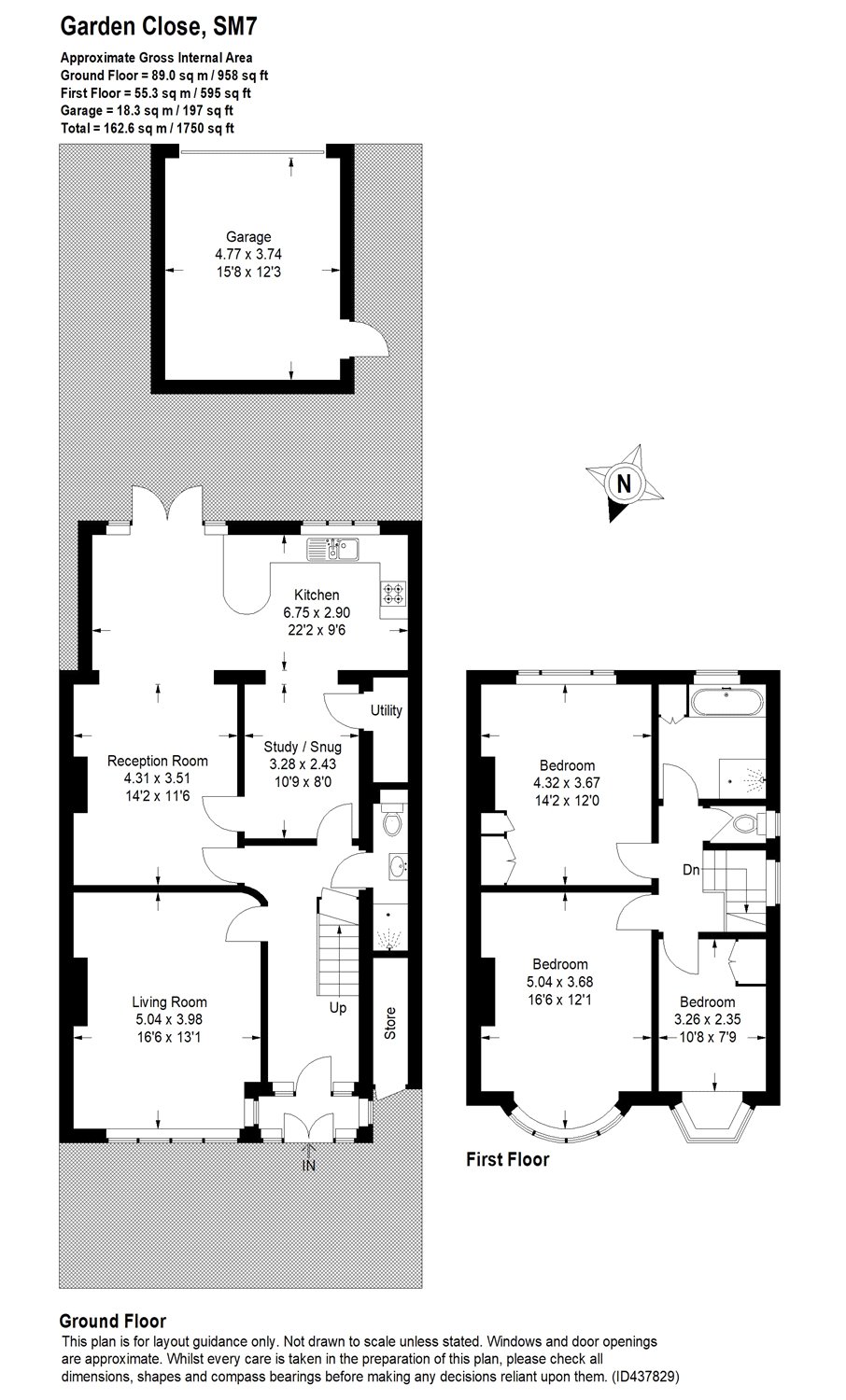 3 Bedrooms Semi-detached house for sale in Garden Close, Banstead, Surrey SM7