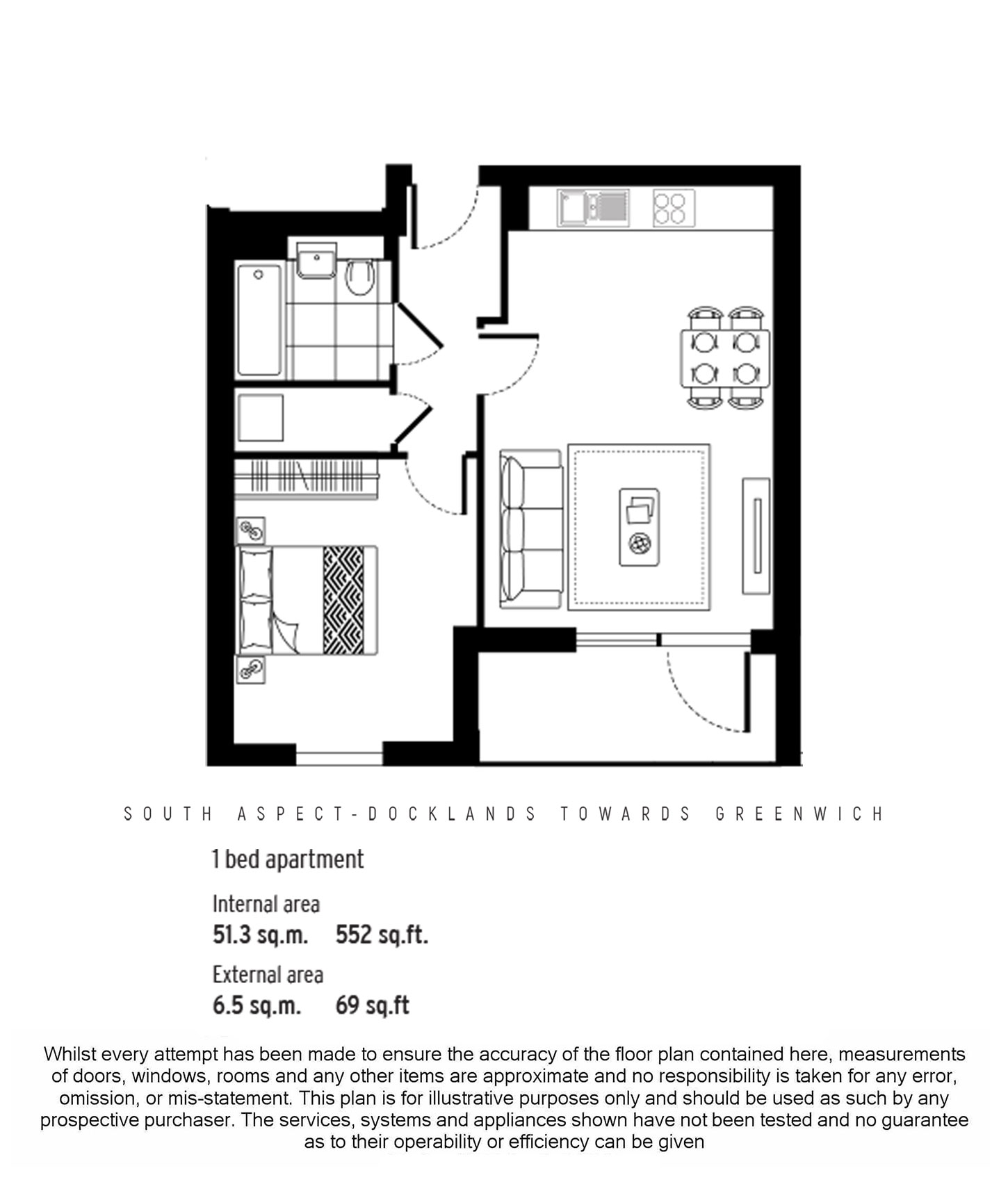 Maine Tower, 9 Harbour Way, Canary Wharf, London E14, 1 bedroom