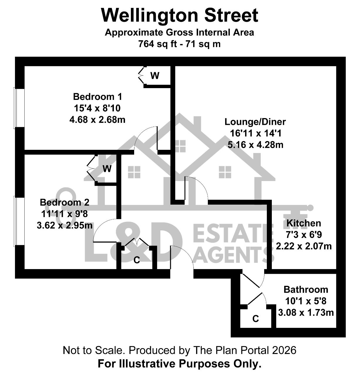 36B, Wellington Street, Luton floorplan