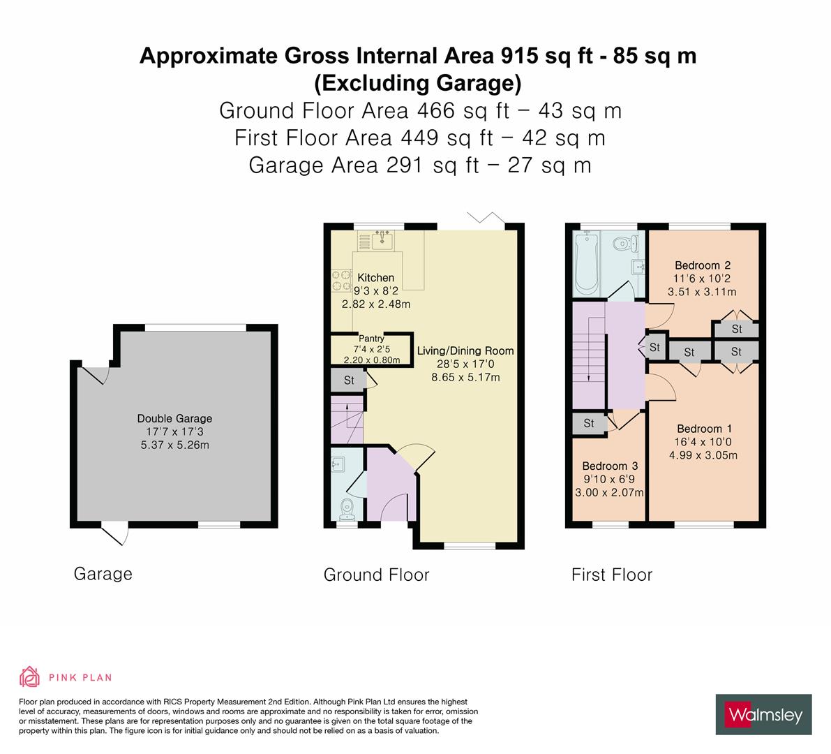 19, Ellesmere Close, Reading floorplan