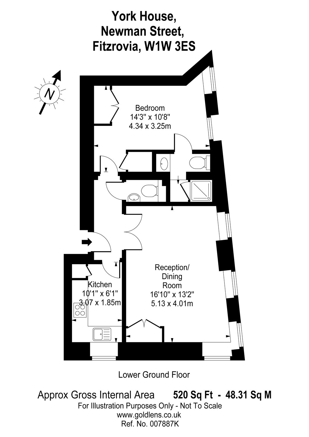 1 Bedrooms Flat to rent in Newman Street, Fitzrovia, London W1T