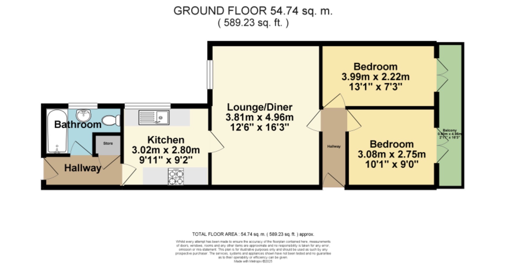 Flat 3, 34-36, Royal Road, Ramsgate floorplan