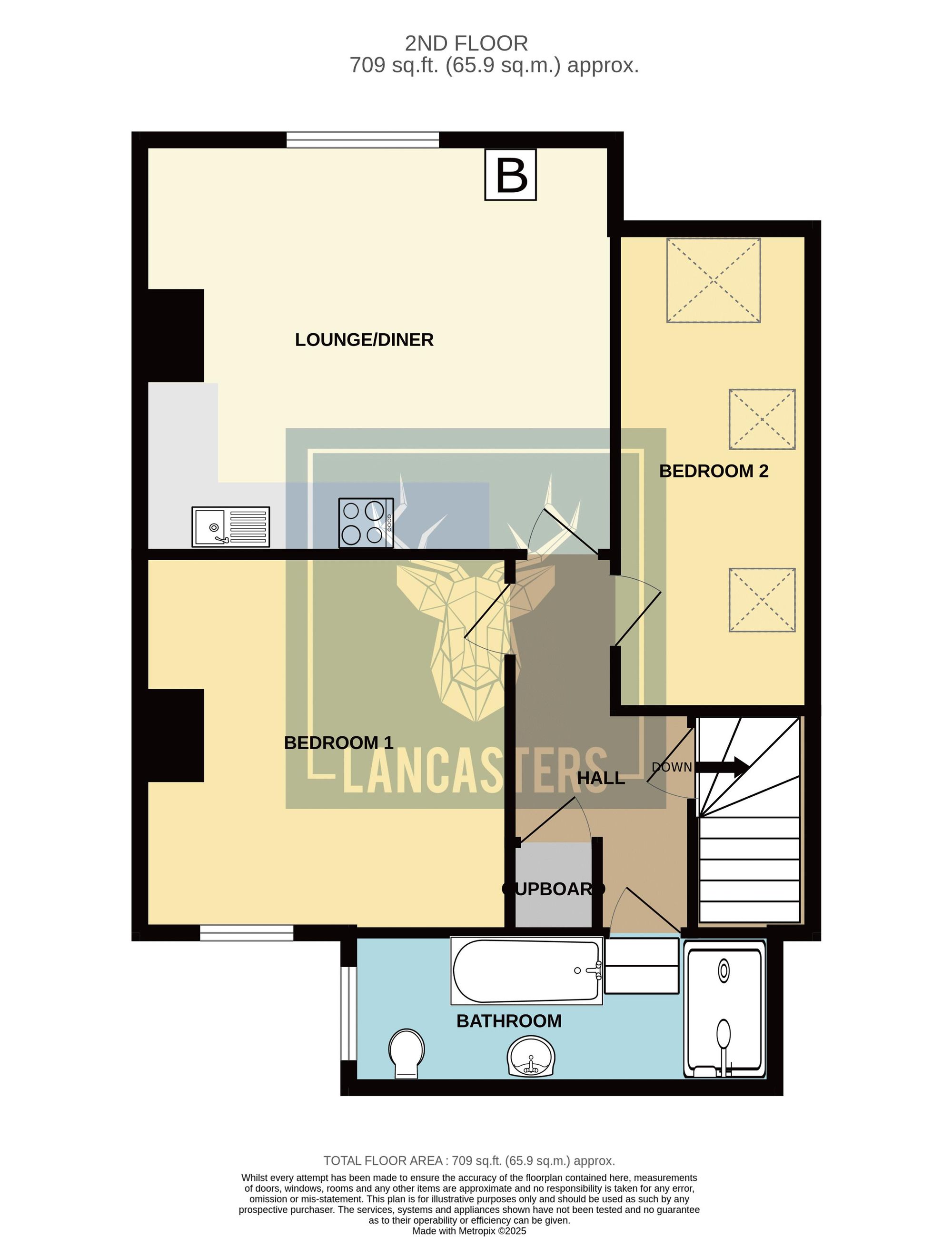 Flat 2, Greyquoins, Cowes floorplan
