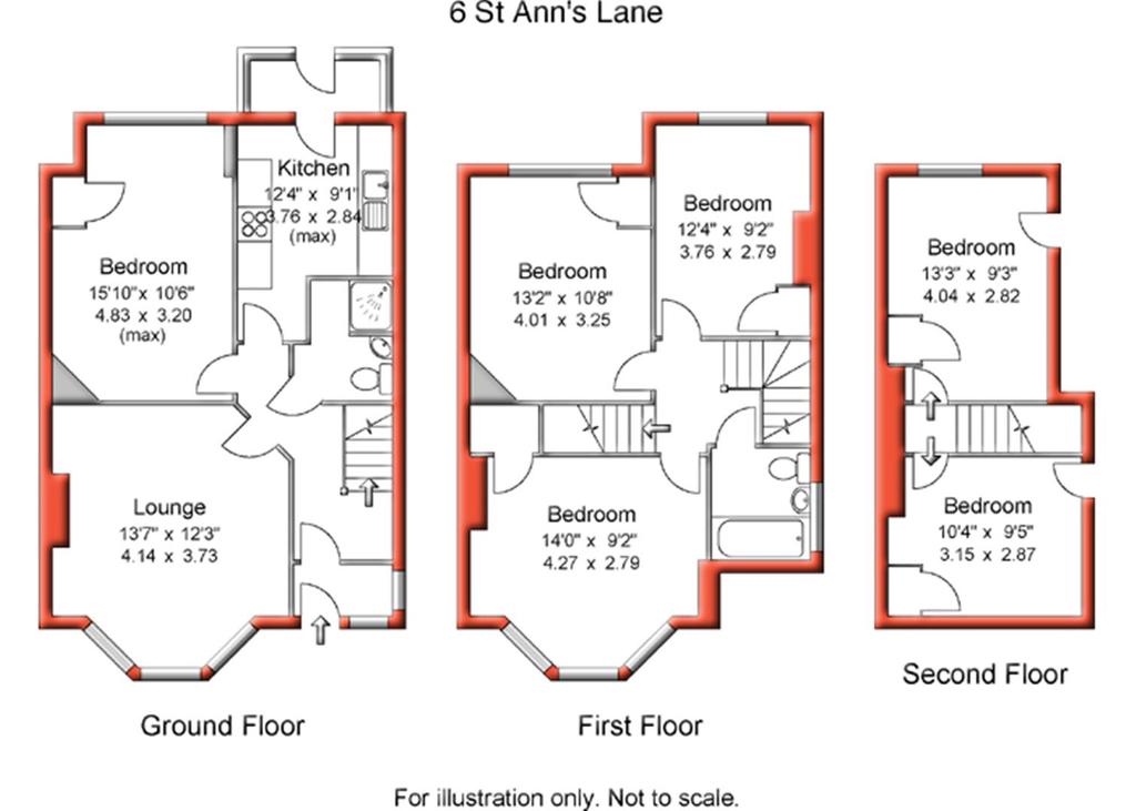 6, ST ANNS LANE, Leeds floorplan