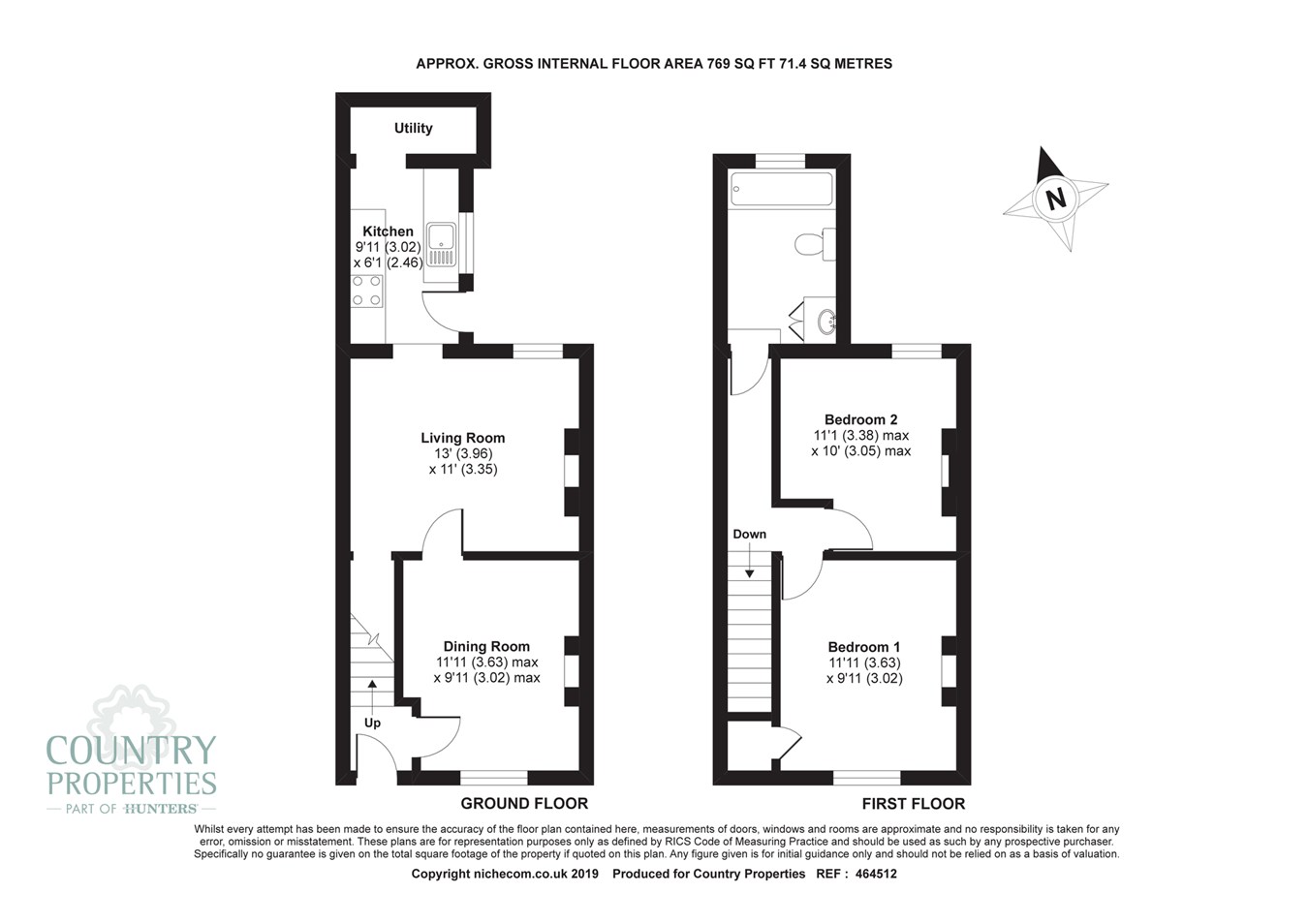 2 Bedrooms Terraced house for sale in Nightingale Road, Hitchin SG5