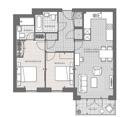 8 Beecham House, 2, Eden Place, Oxted floorplan