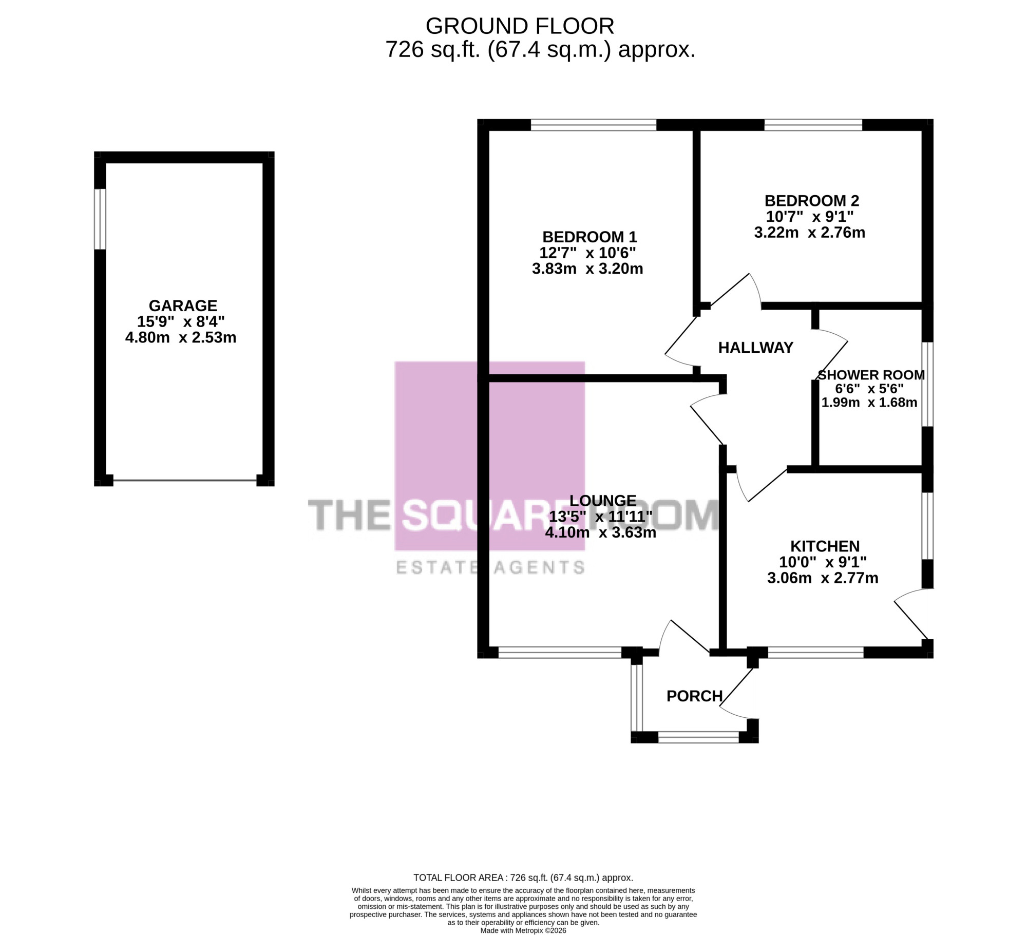 49, Grasmere Road, Knott End on Sea floorplan