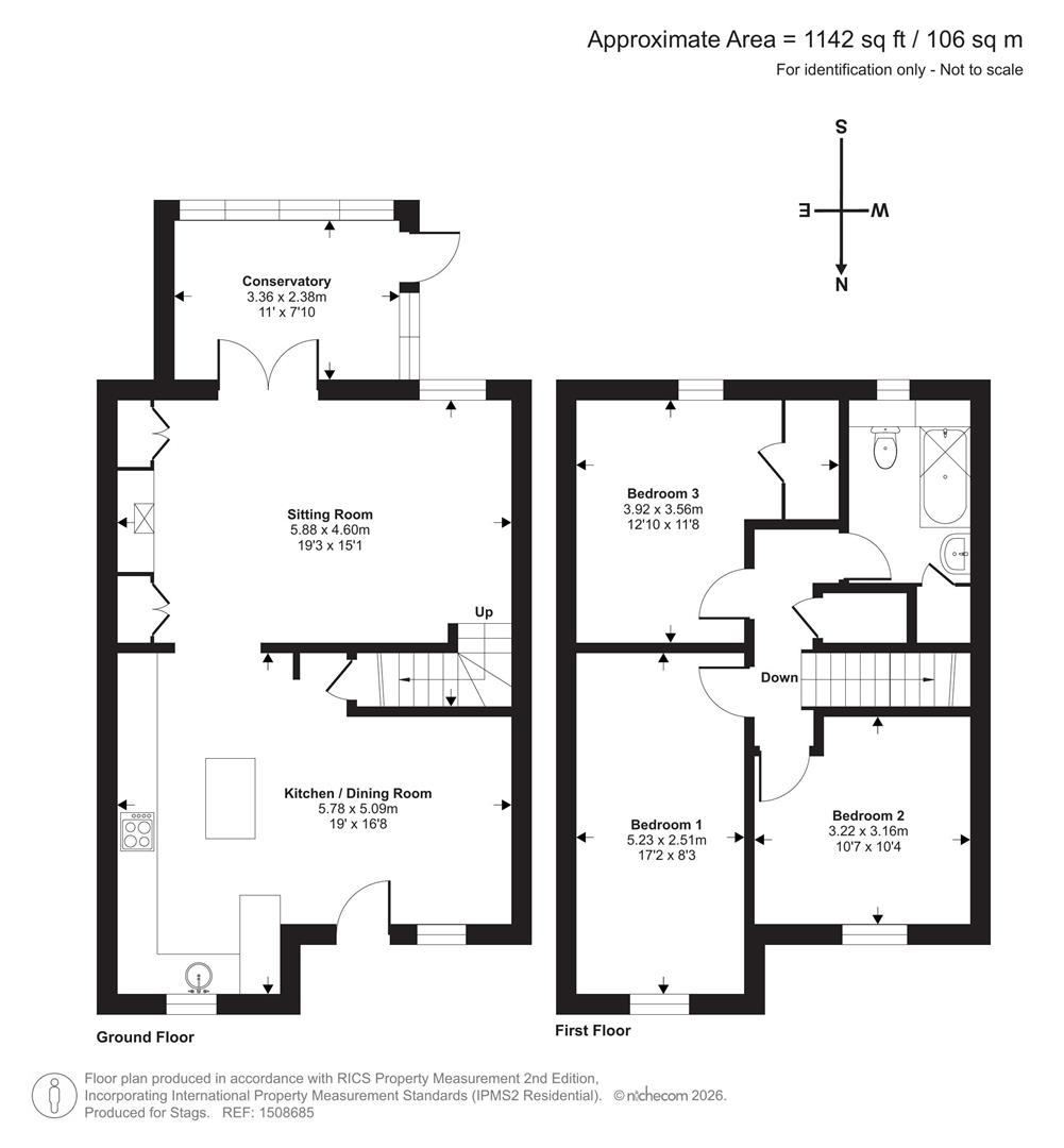14, Birchwood Close, Totnes floorplan
