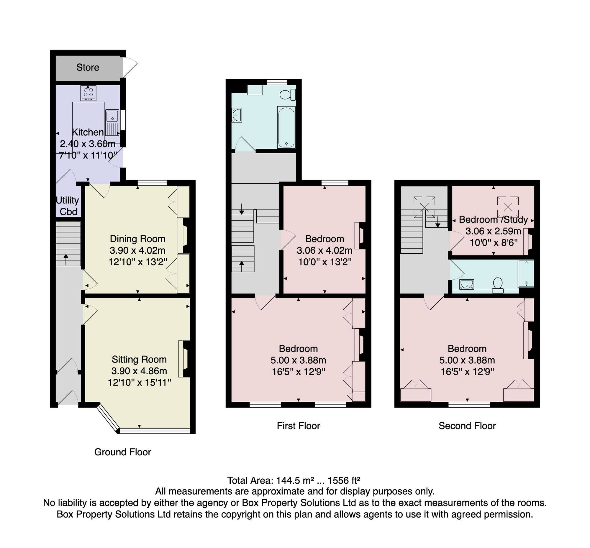 63 West Cliffe Terrace, Harrogate floorplan