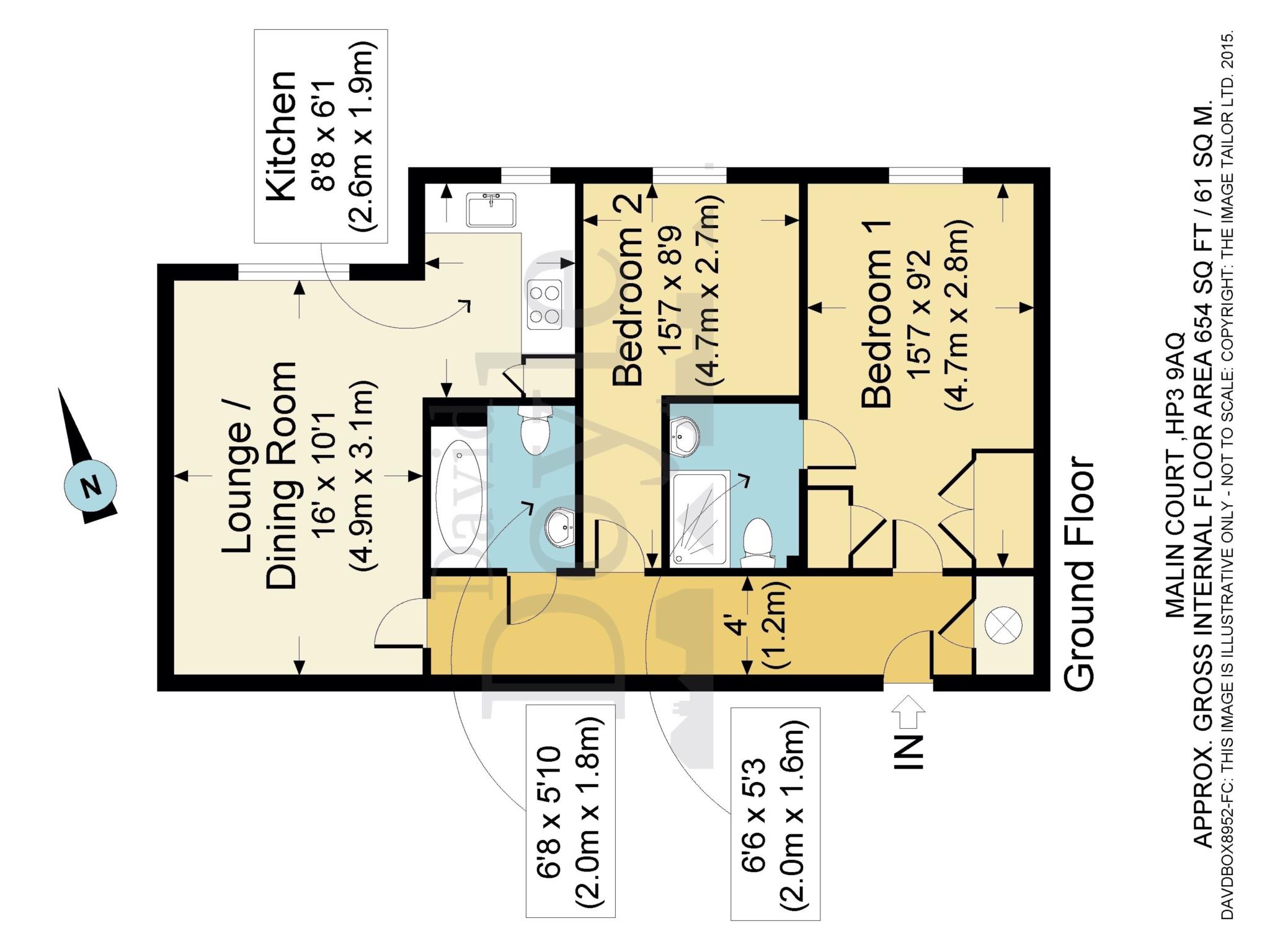 2 Bedrooms Flat for sale in Hardings Close, Hemel Hempstead HP3