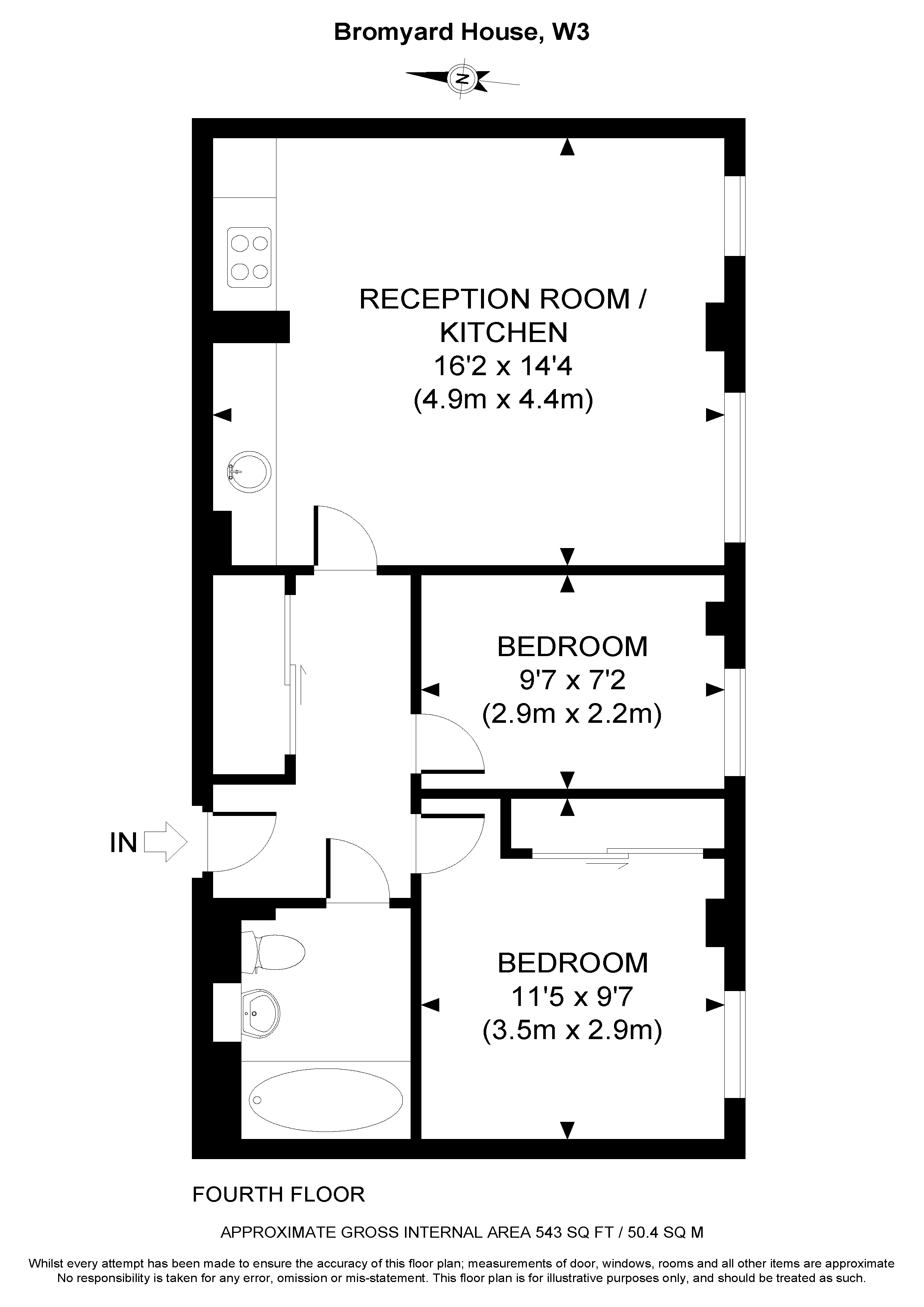 2 Bedrooms Flat to rent in Bromyard Avenue, London W3