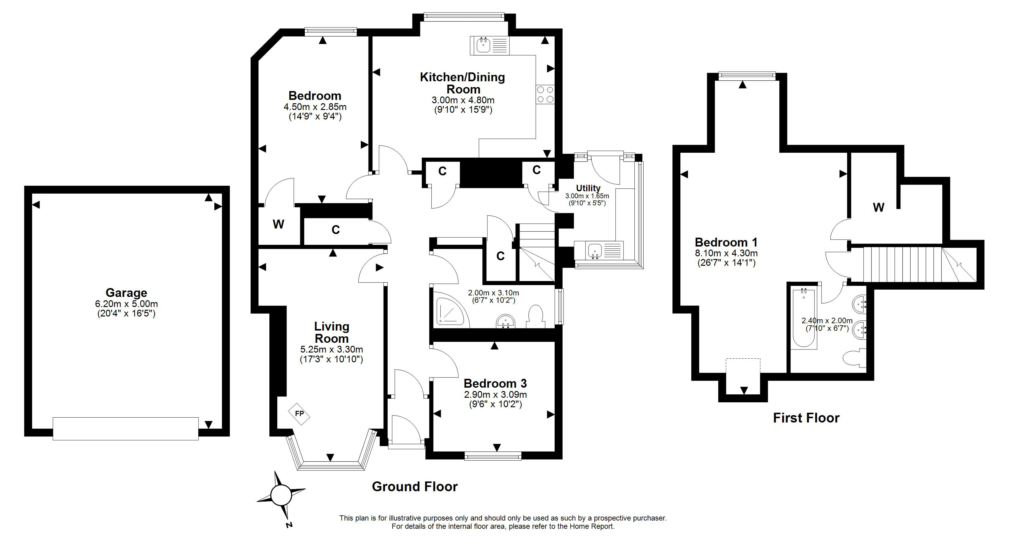 4, Melville Cottages, Lasswade floorplan