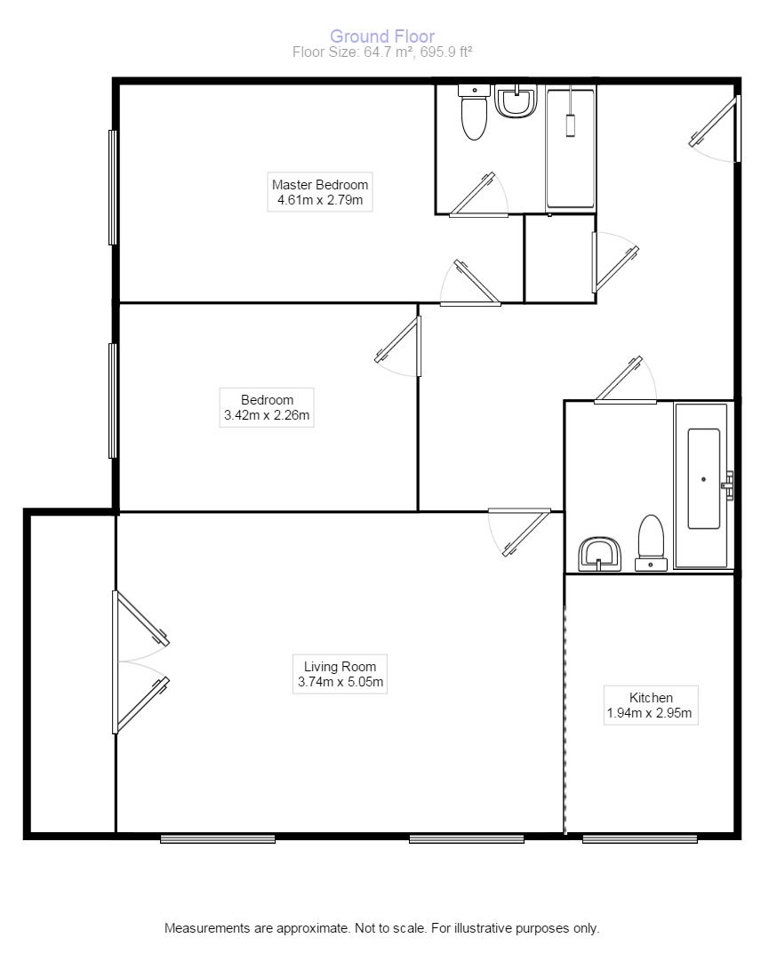 2 Bedrooms Flat to rent in Bridge Street, Hitchin SG5