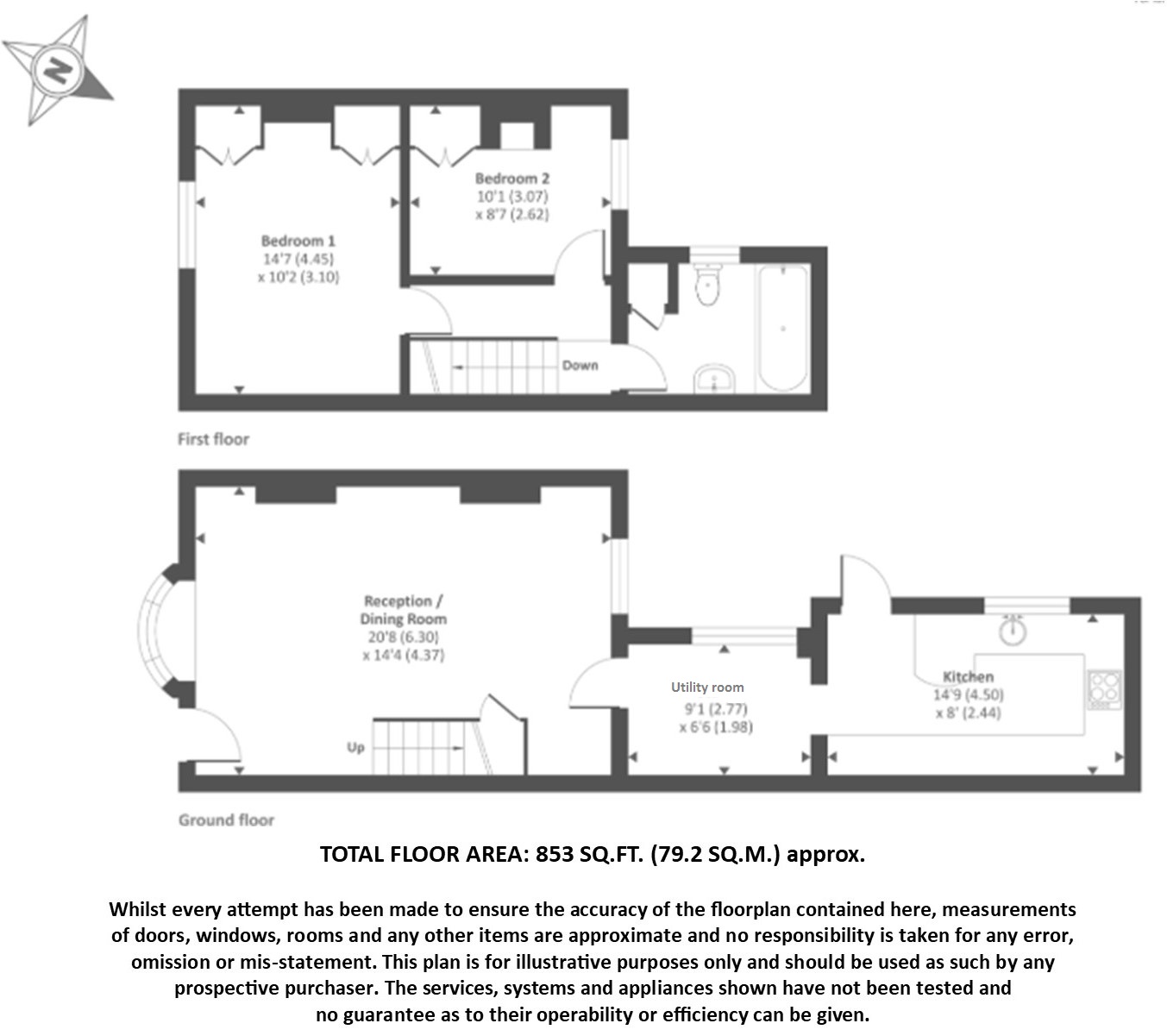 9 Connaught Road, Bagshot floorplan