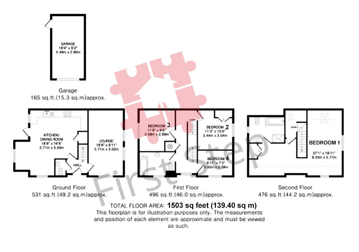 52, Heathcliff Avenue, Hitchin floorplan