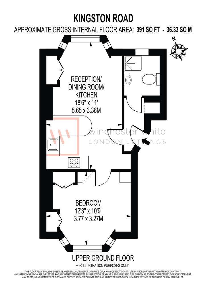 1, 235 Kingston Road, London floorplan