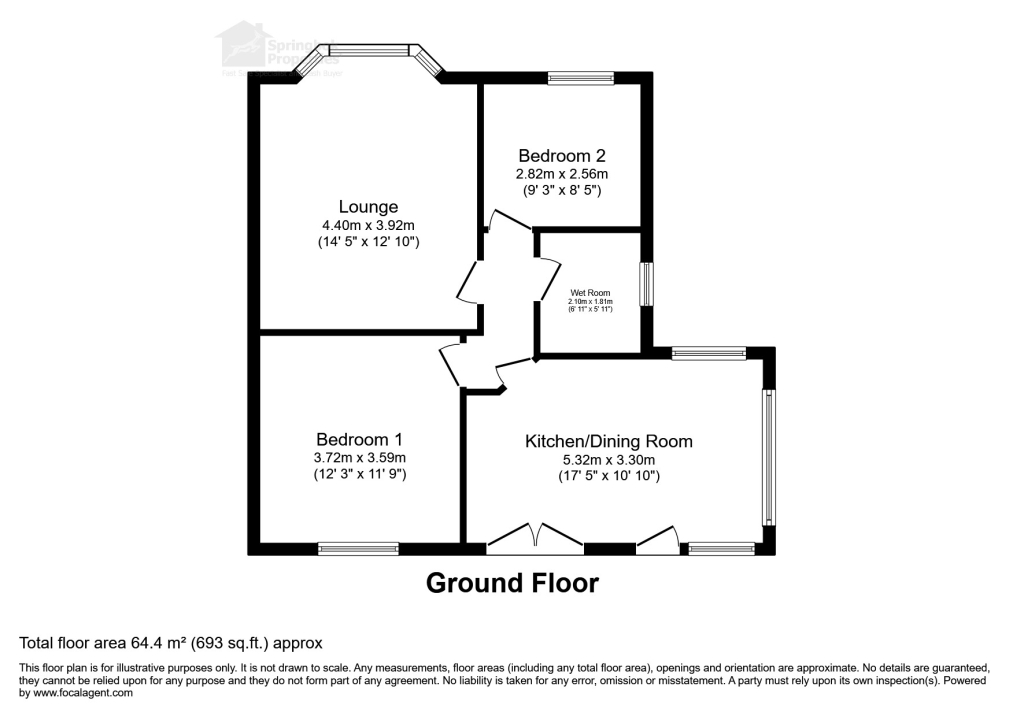 47, Lulworth Crescent, Leeds floorplan