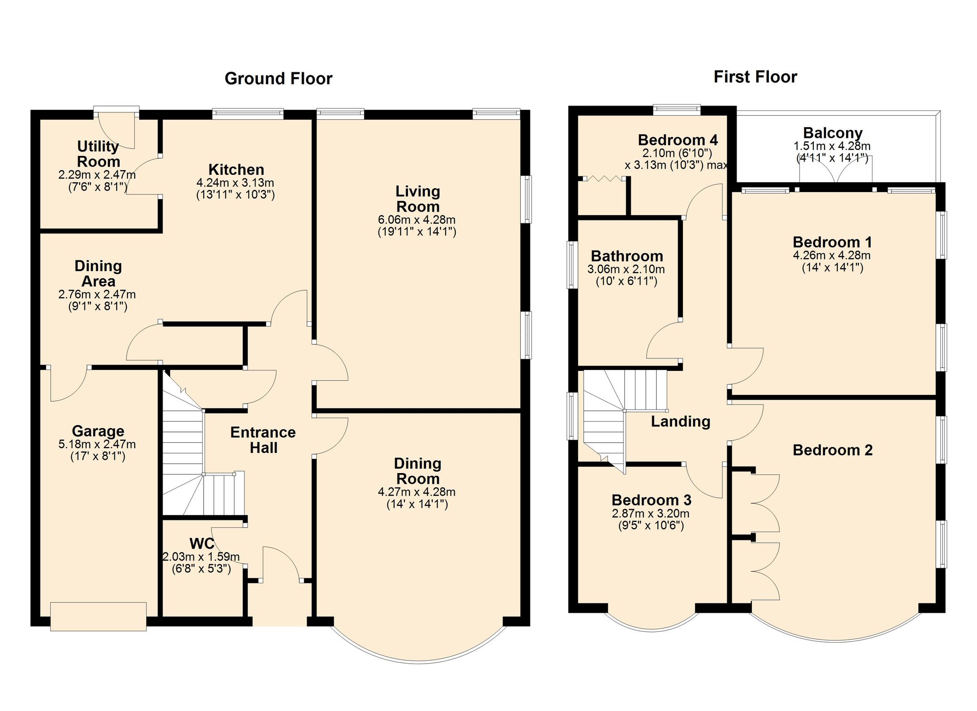 484 Oundle Road, Peterborough floorplan