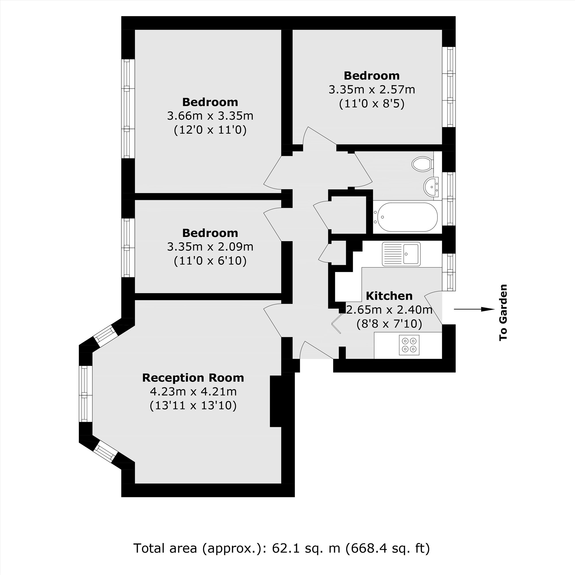 83, Sheen Court, Richmond floorplan