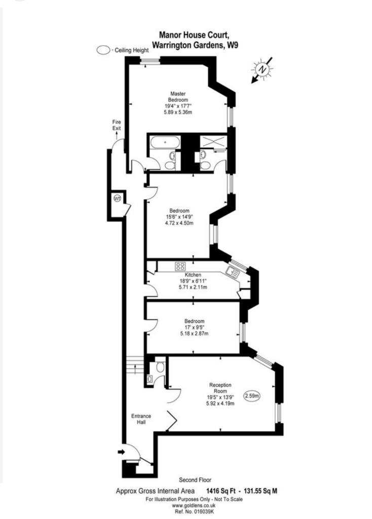 14, Manor House, London floorplan