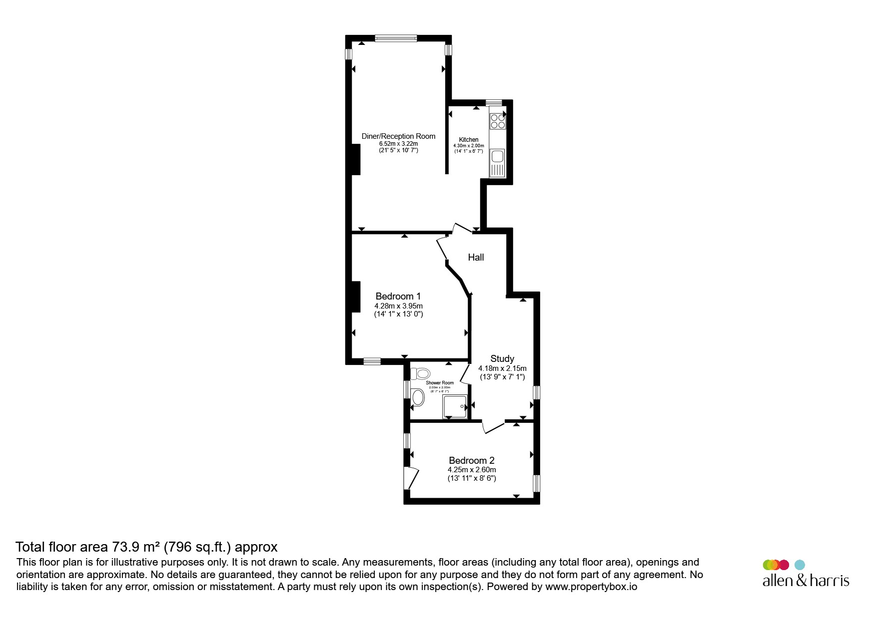 192b, Cathedral Road, Cardiff floorplan