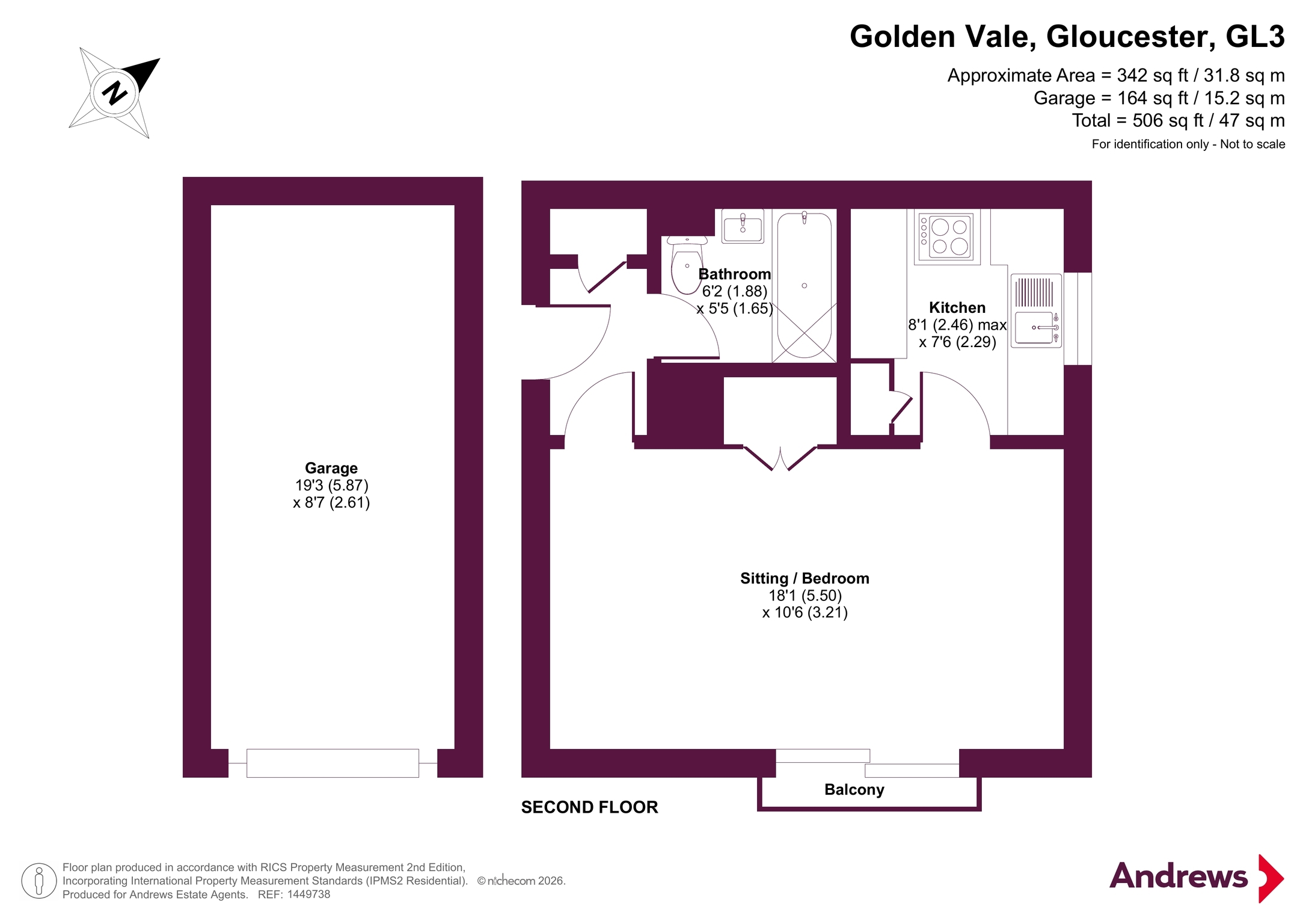 62, Golden Vale, Gloucester floorplan