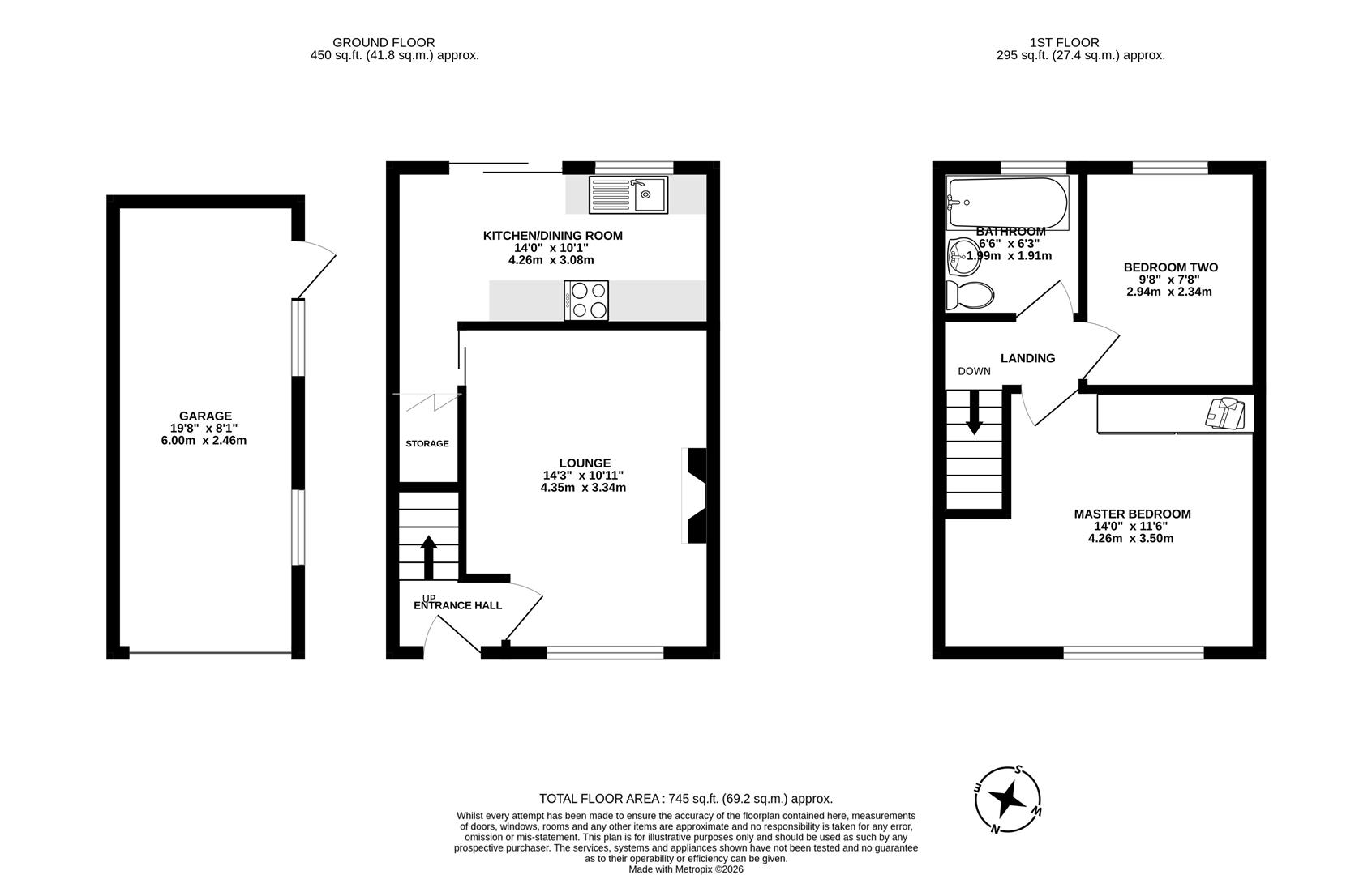 63, Hawkshead Avenue, Chorley floorplan