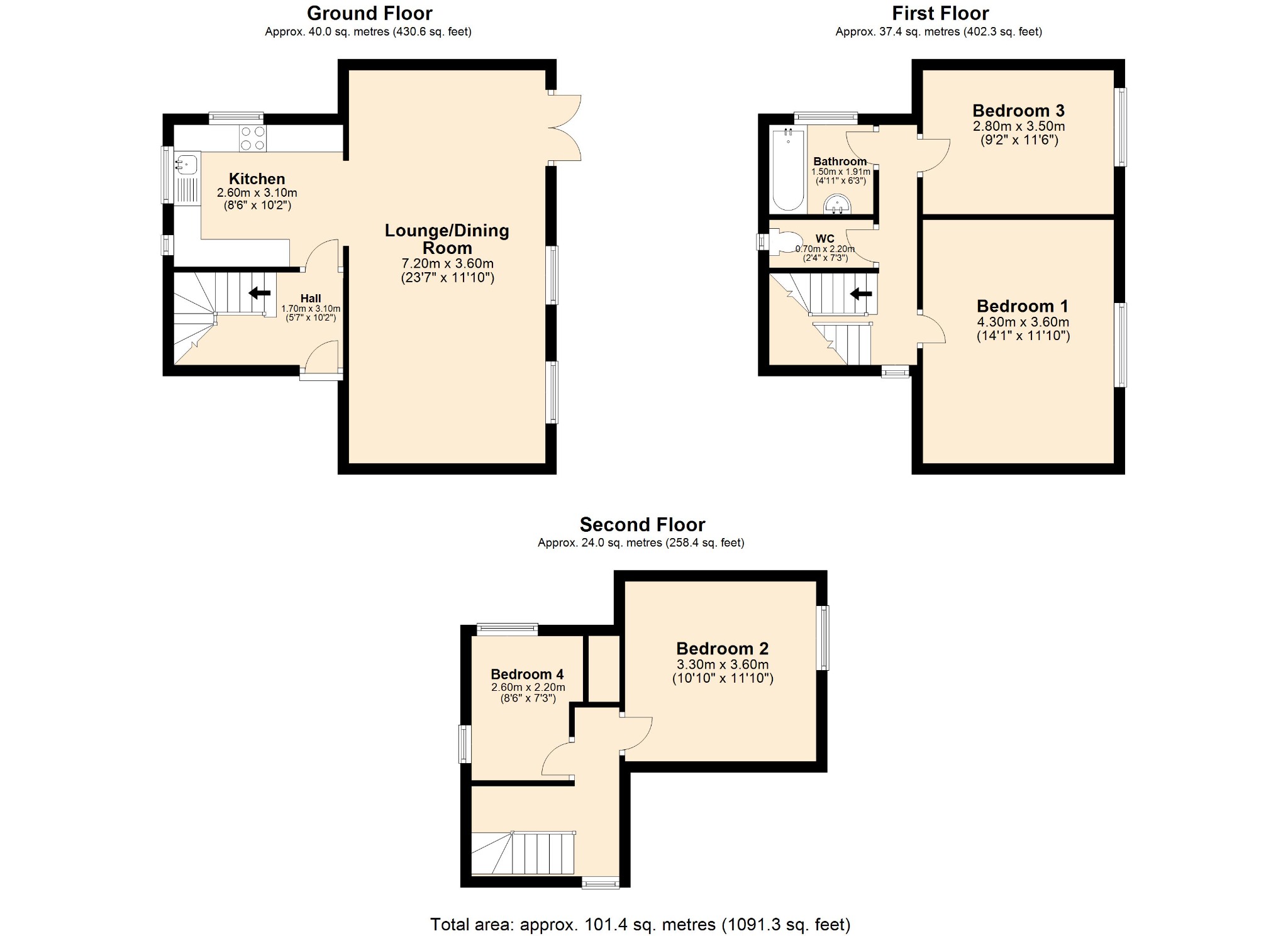 Alderley, Skelmersdale, Lancashire WN8, 4 bedroom terraced house for