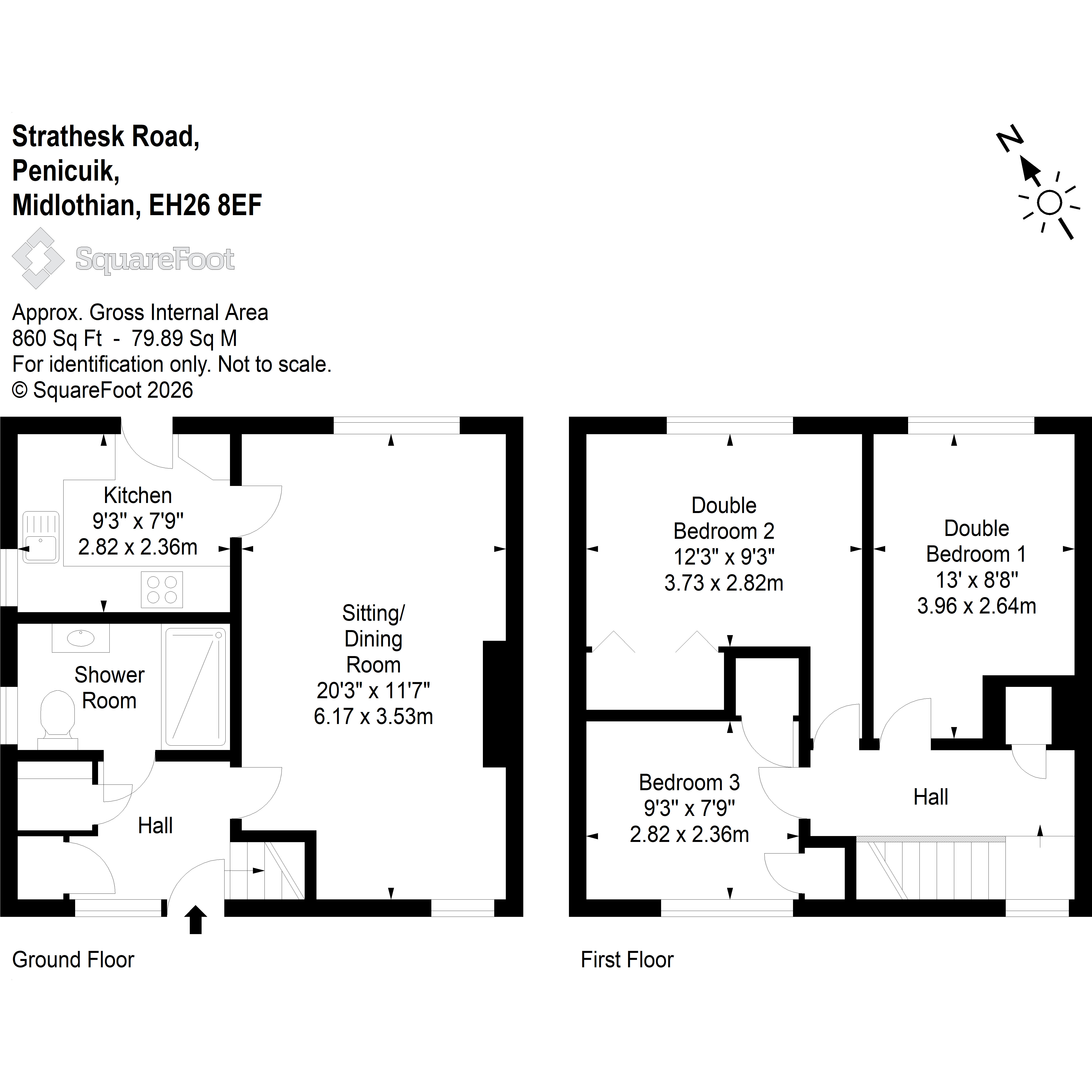 48, Strathesk Road, Penicuik floorplan