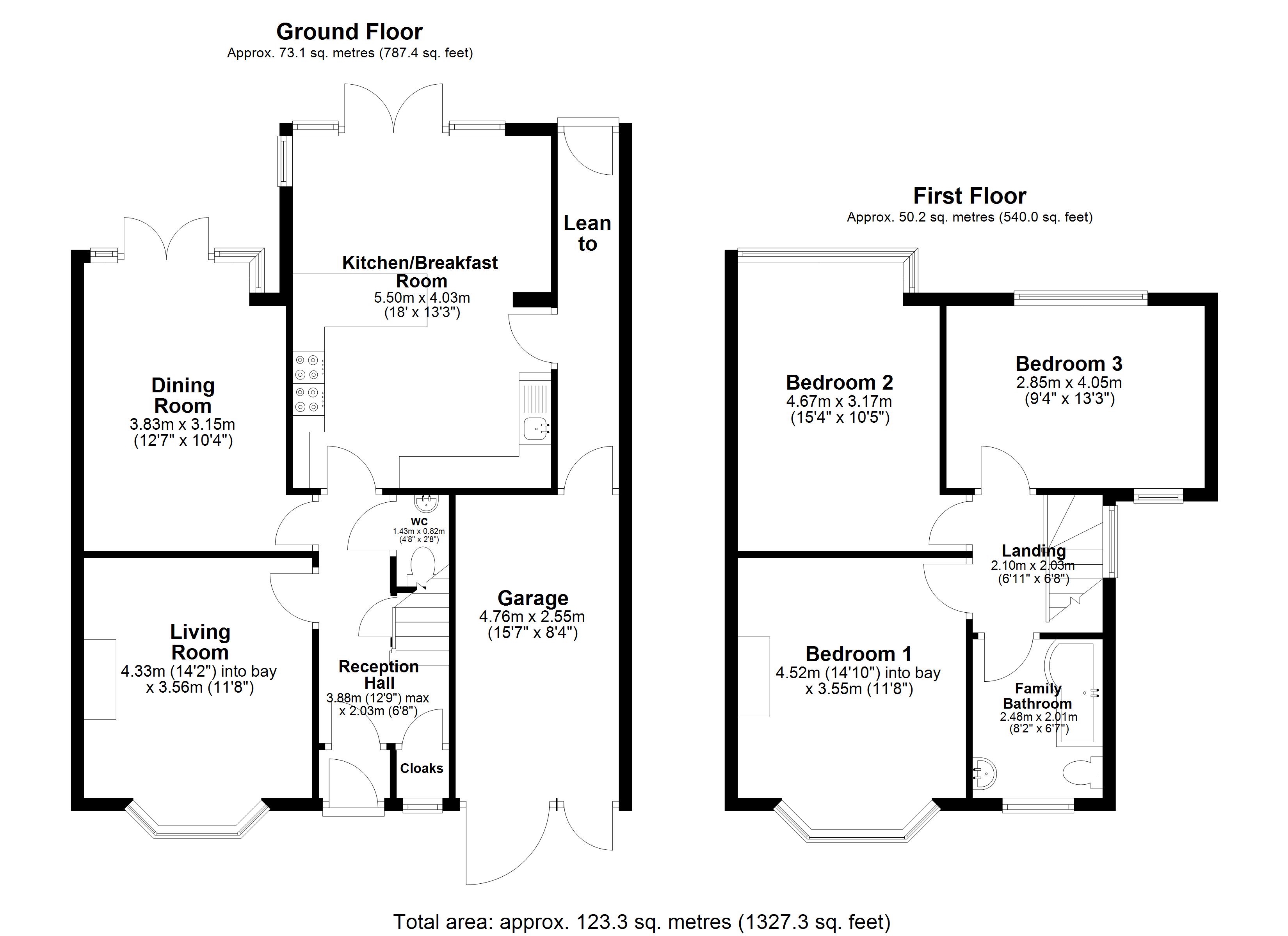 128, Olton Boulevard East, Birmingham floorplan