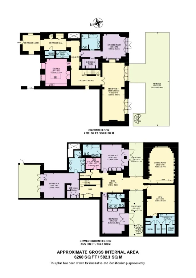 Connaught Place, London floorplan