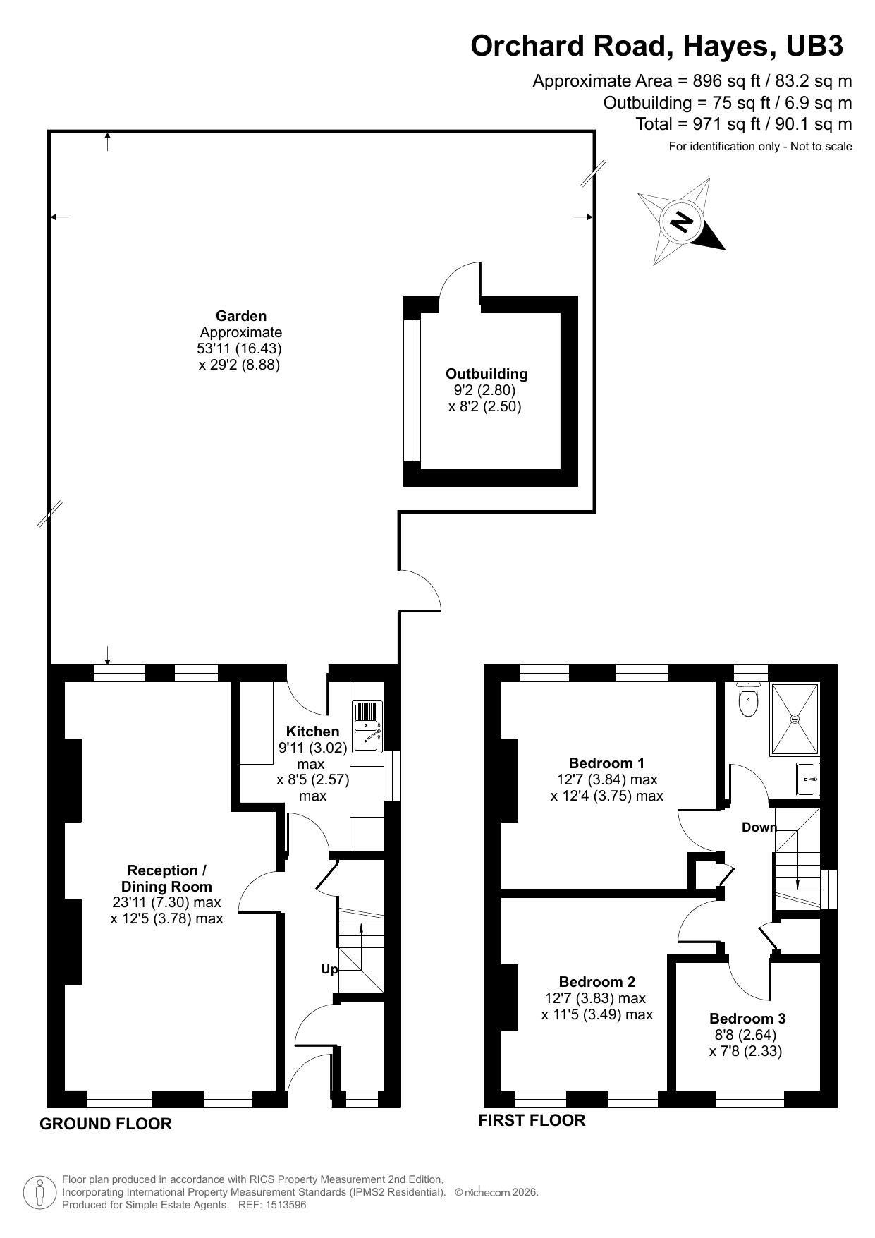53, Orchard Road, hayes floorplan