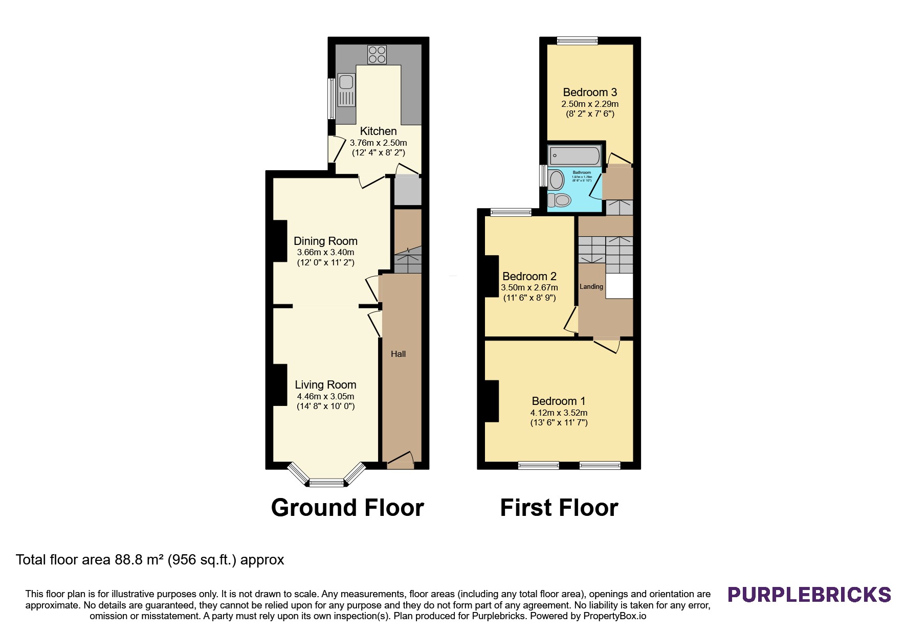 504, Edge Lane, Droylsden floorplan