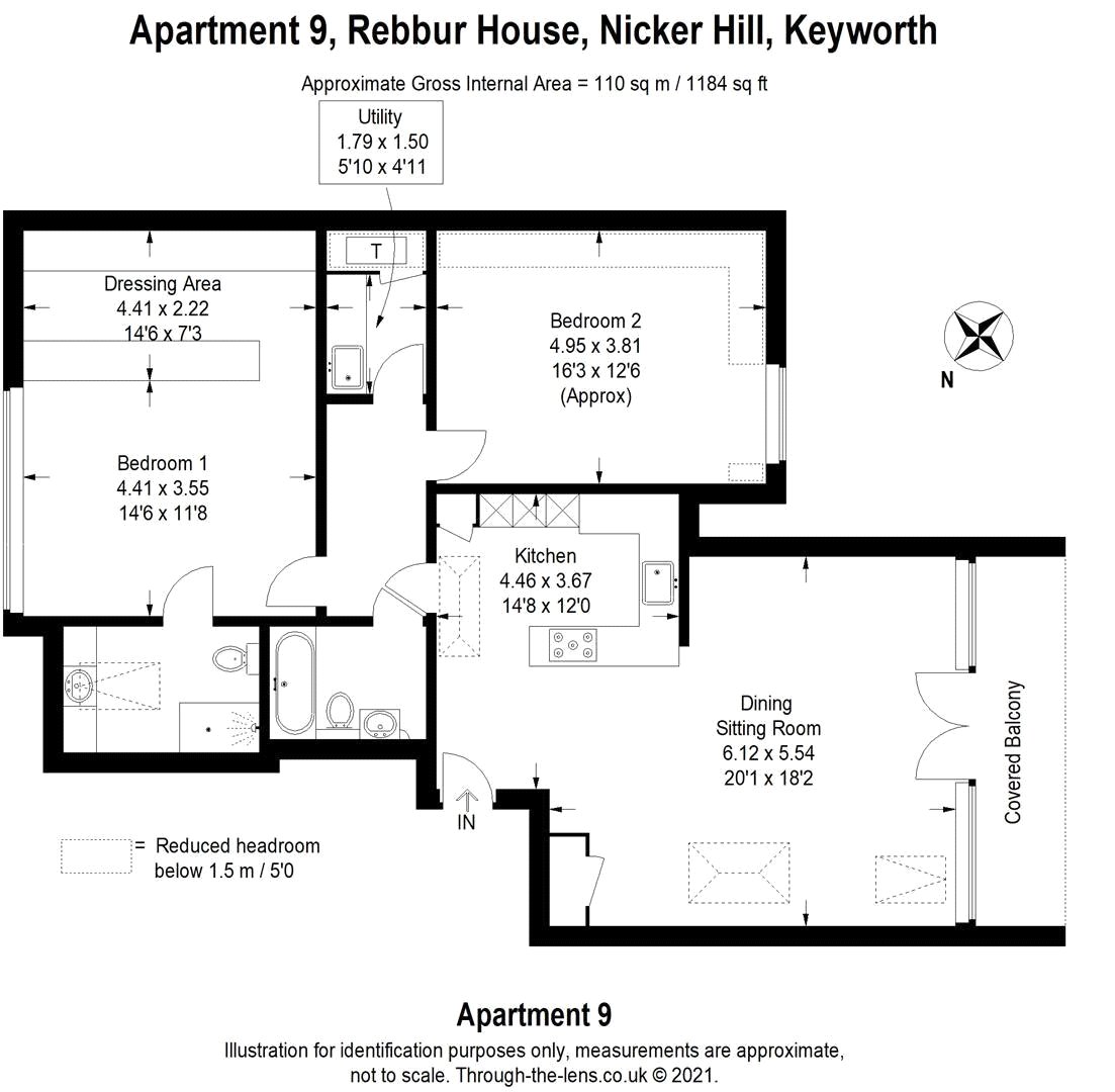 9, Rebbur House, 108, Nicker Hill, Nottingham floorplan