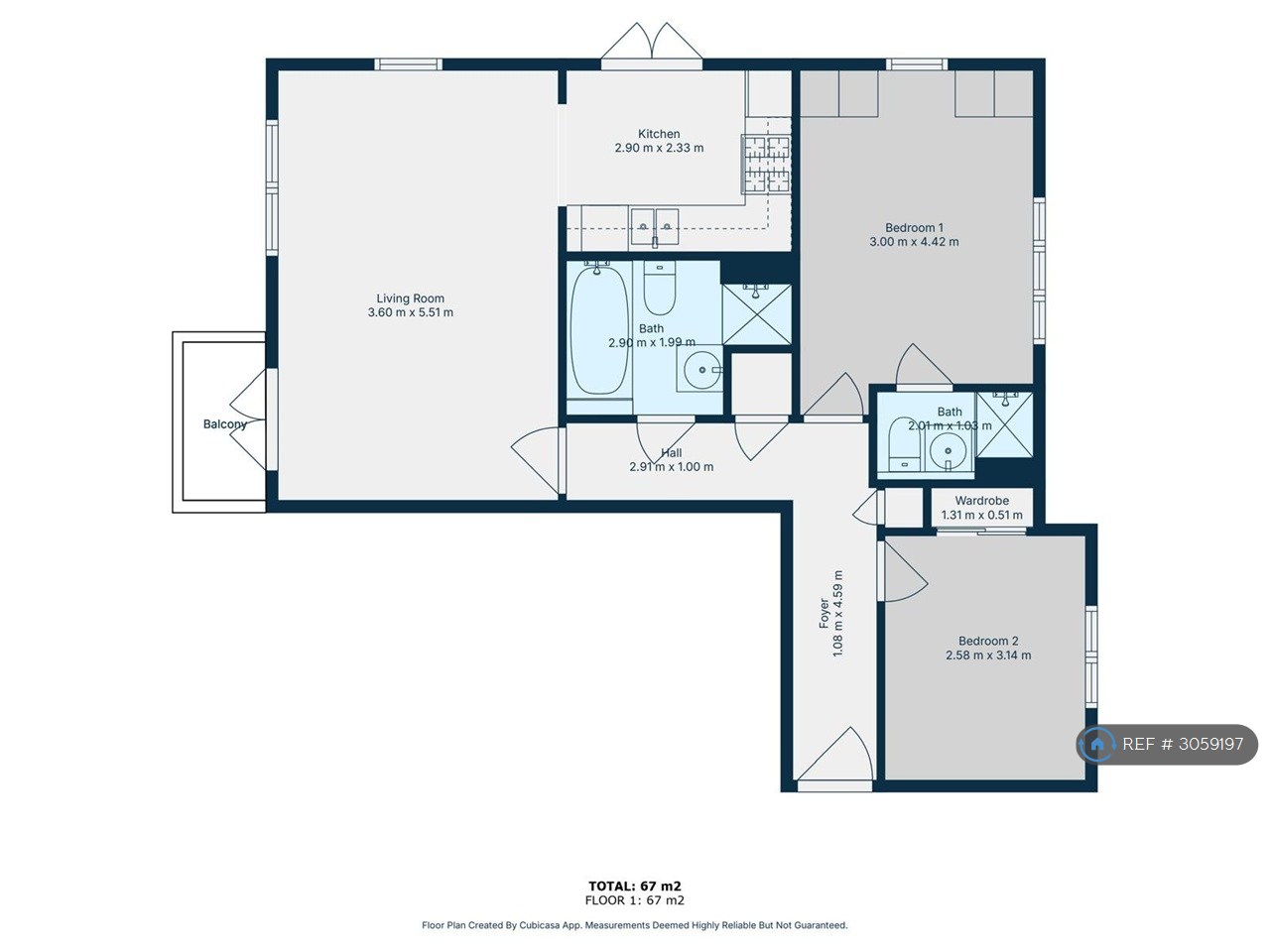 Flat, Limeleaf Court Hale Lane, Edgware floorplan