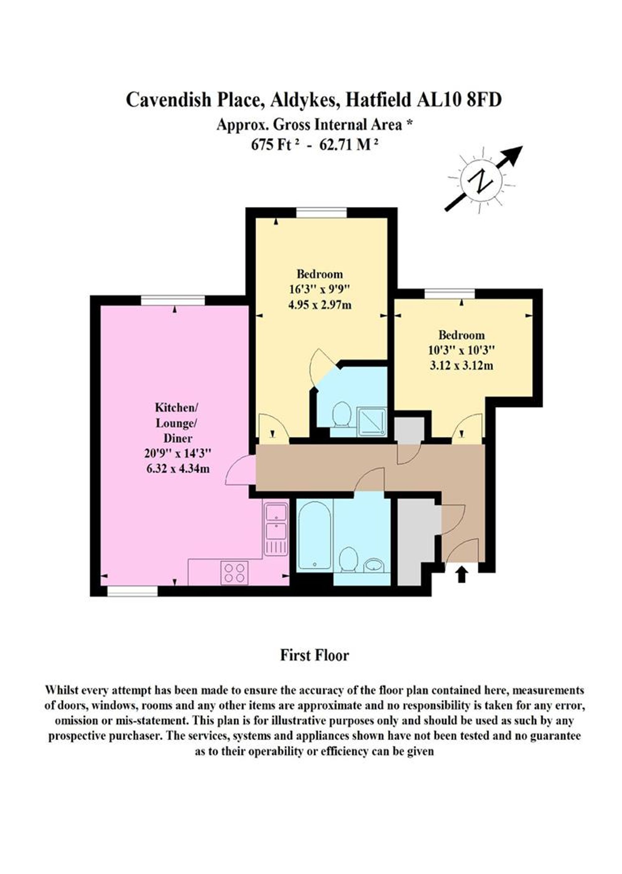 11 Cavendish Place Aldykes, Hatfield floorplan