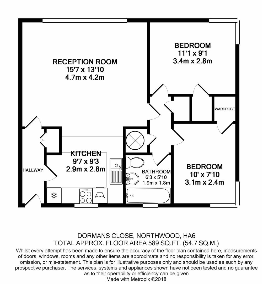 2 Bedrooms Flat to rent in Dormans Close, Northwood HA6