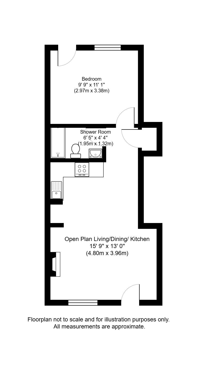 Ground Floor Flat, 25 George Street, Tunbridge Wells floorplan
