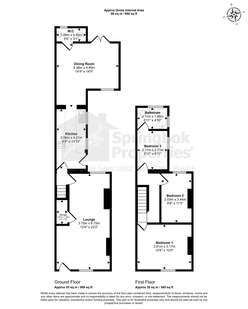 48, Stoneley Road, Crewe floorplan