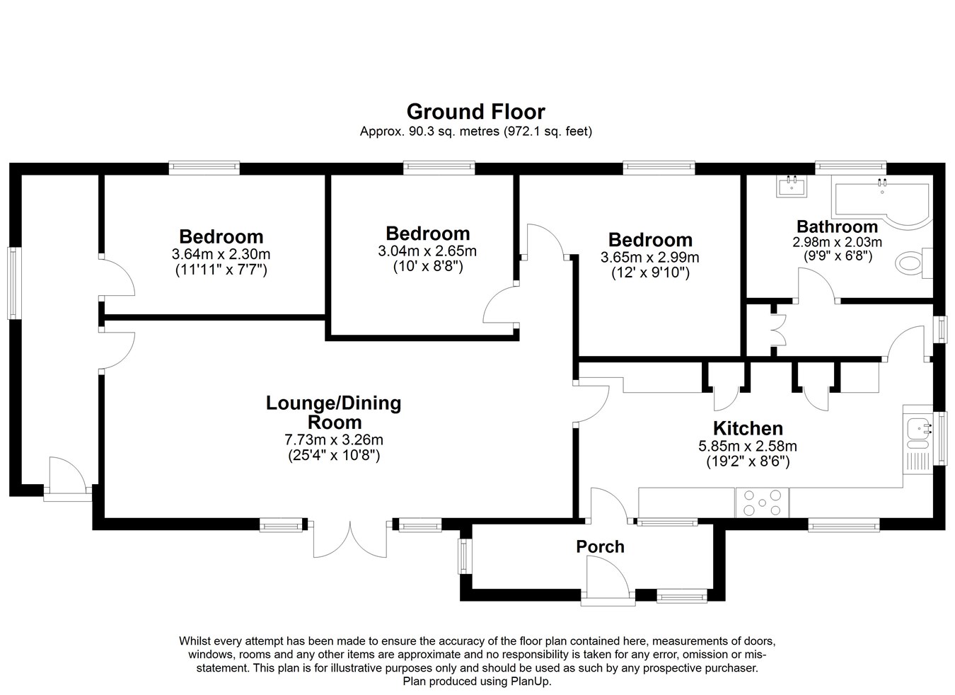 Shooters Hill, Eythorne, Dover CT15, 3 bedroom detached bungalow for