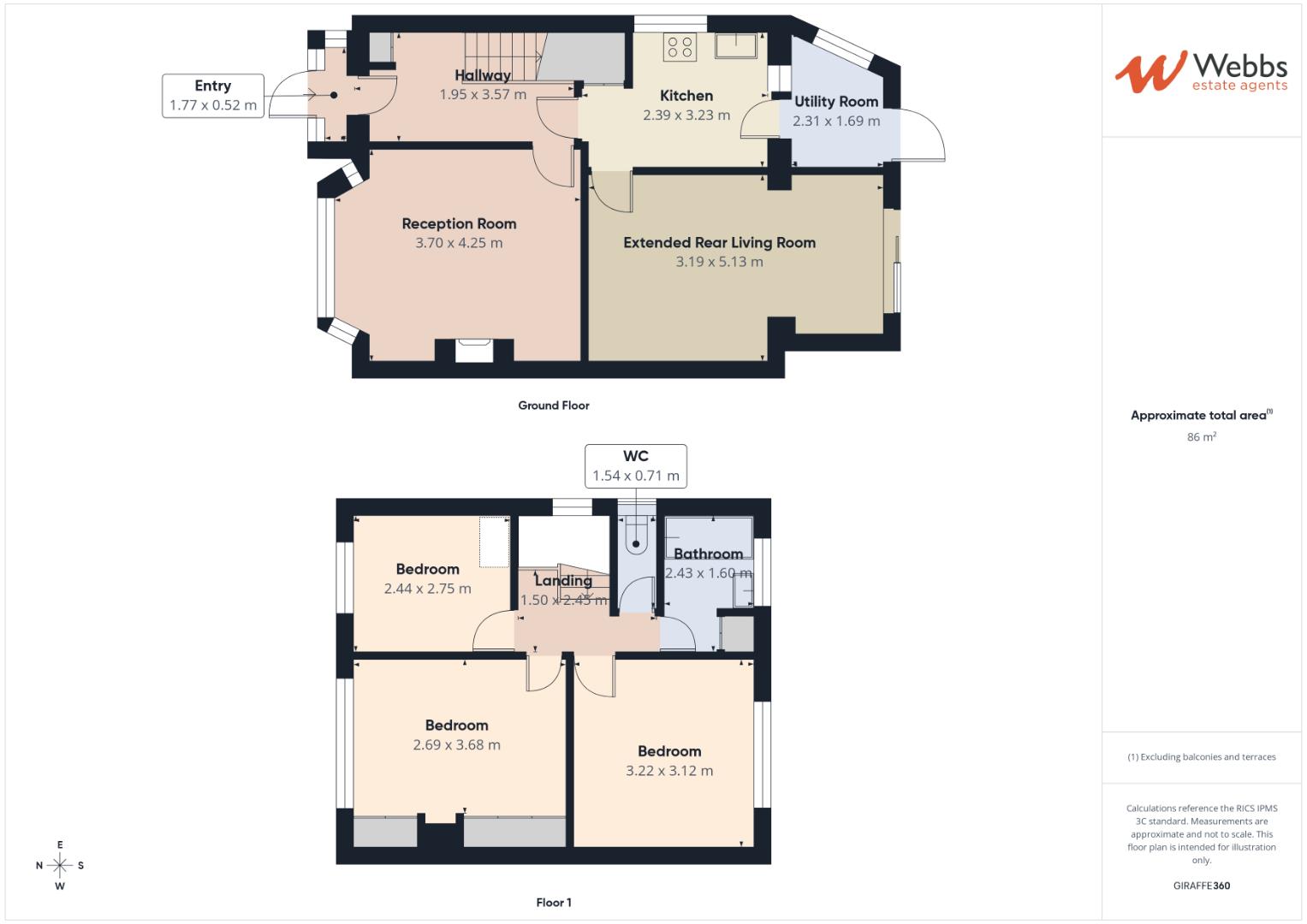 81, Cherry Tree Avenue, Walsall floorplan