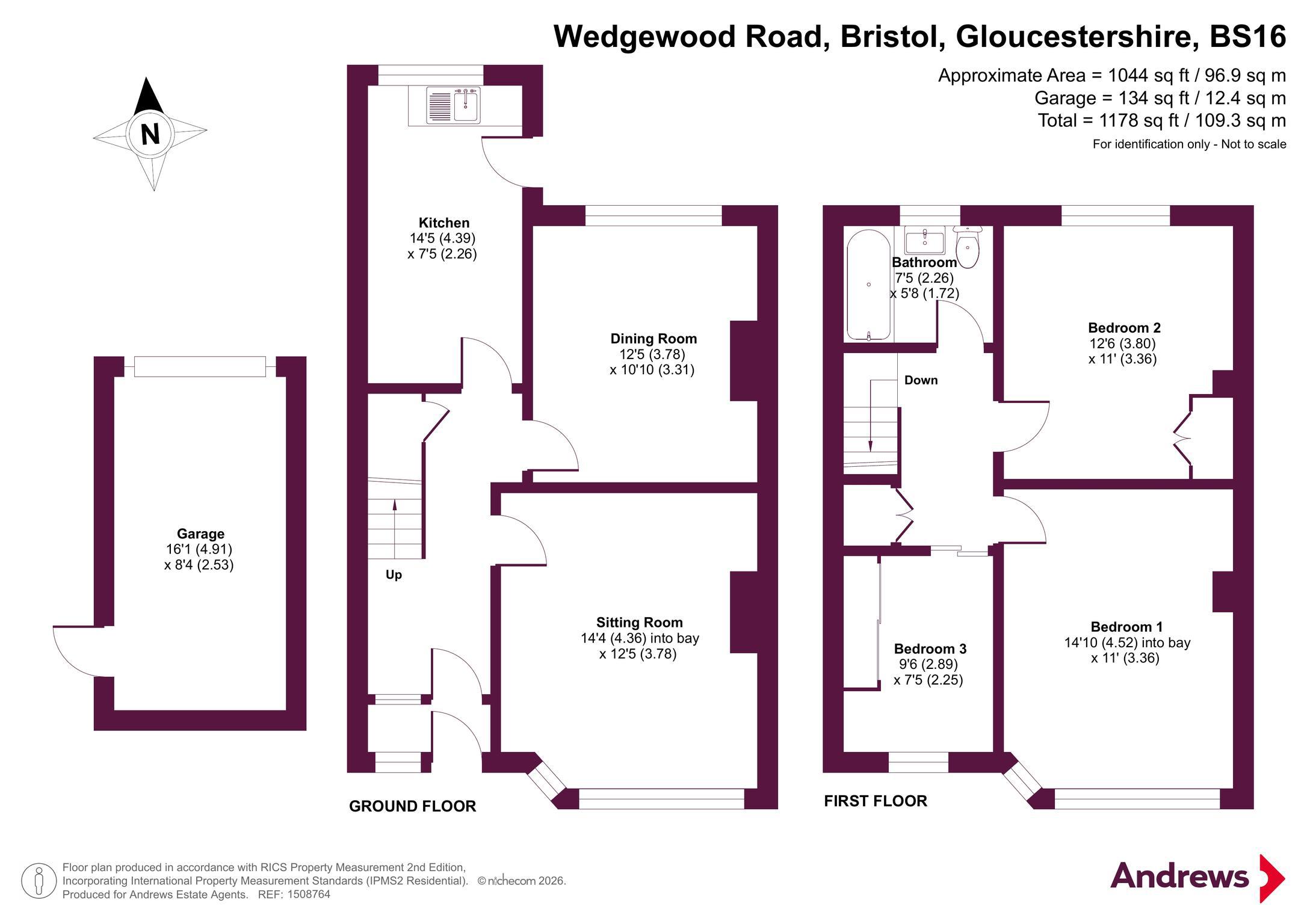 43, Wedgewood Road, South Gloucestershire floorplan