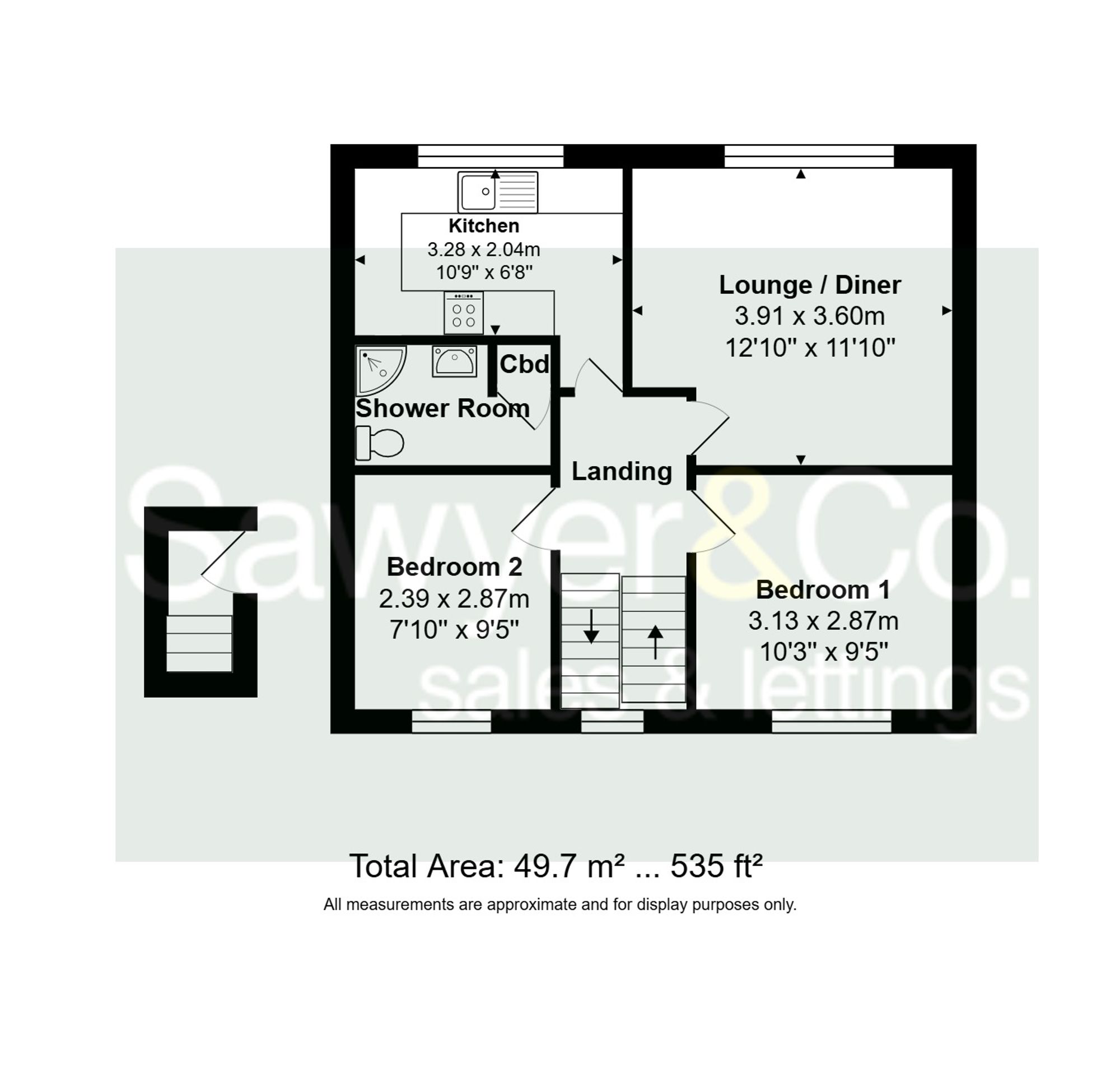 Flat 5, 93 Stanford Road, Brighton floorplan
